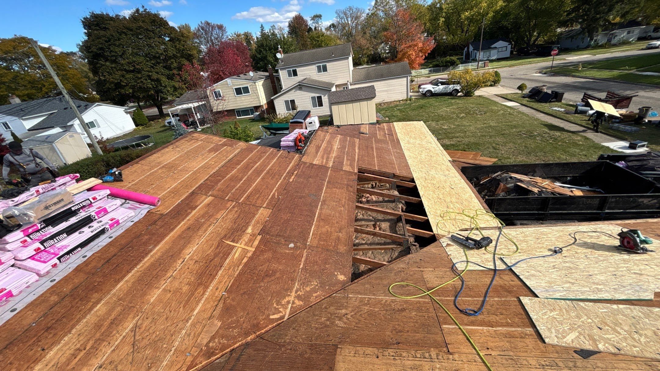 Roof Replacement using Owens Corning Brownwood by 180 Contractors