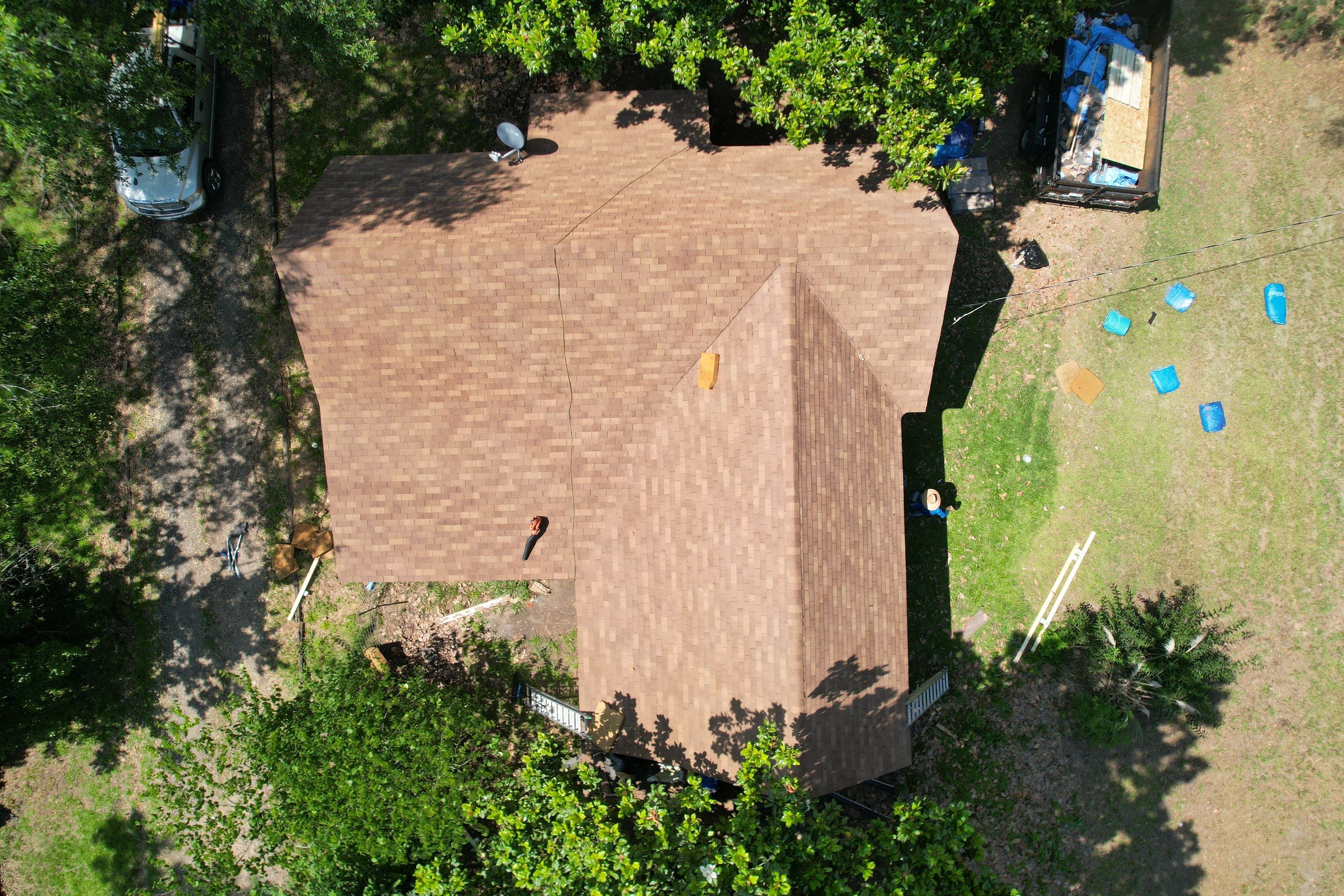 Storm Restoration Reroof: 25 Year 3-Tab Shingle by Hostetler Roofing