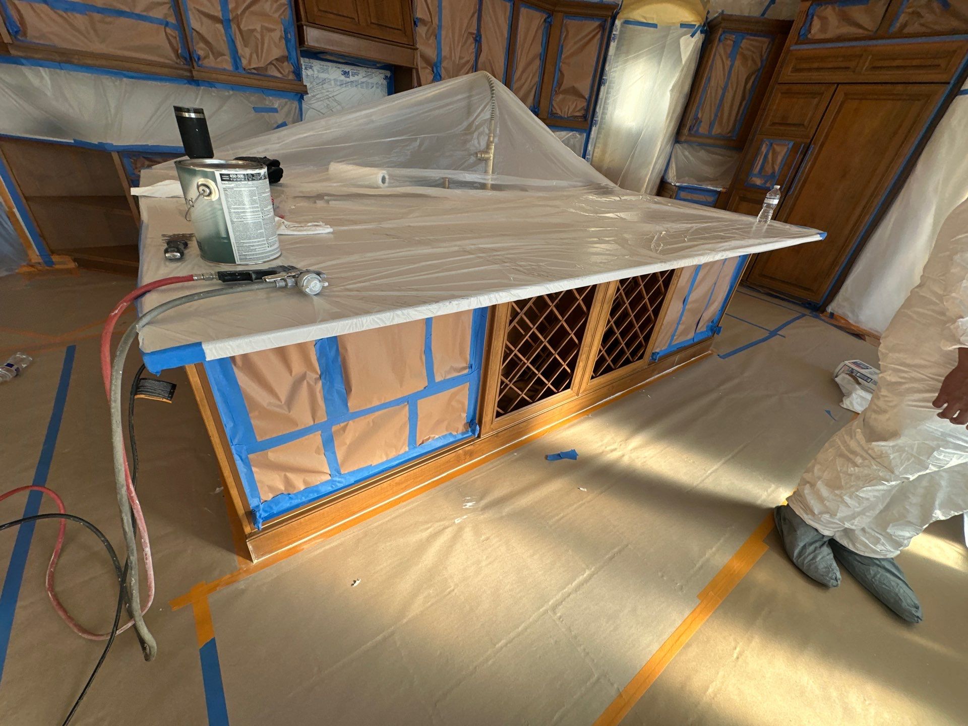 Two Tone Cabinets Repaint by Fresh Coat Painters