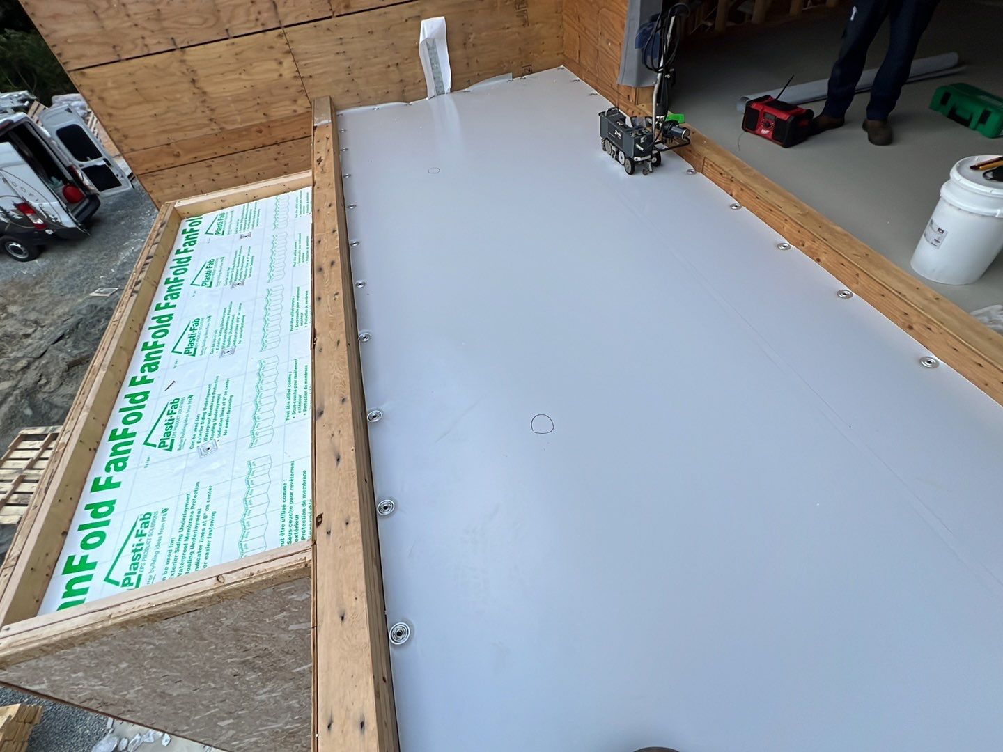 Residential Roofing Installation using Durolast roofing membrane by Top Notch Roofing Inc