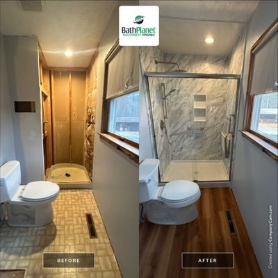 Shower: Stall to Walk-In