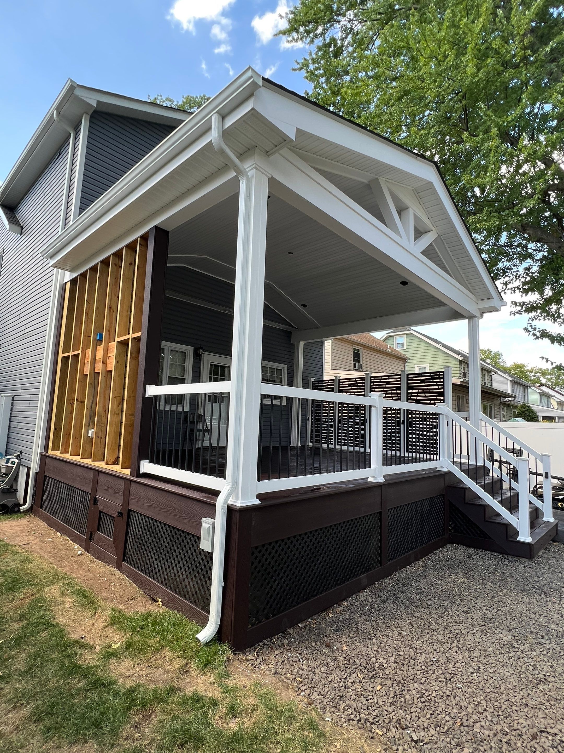 New Deck With Porch by deck guardian