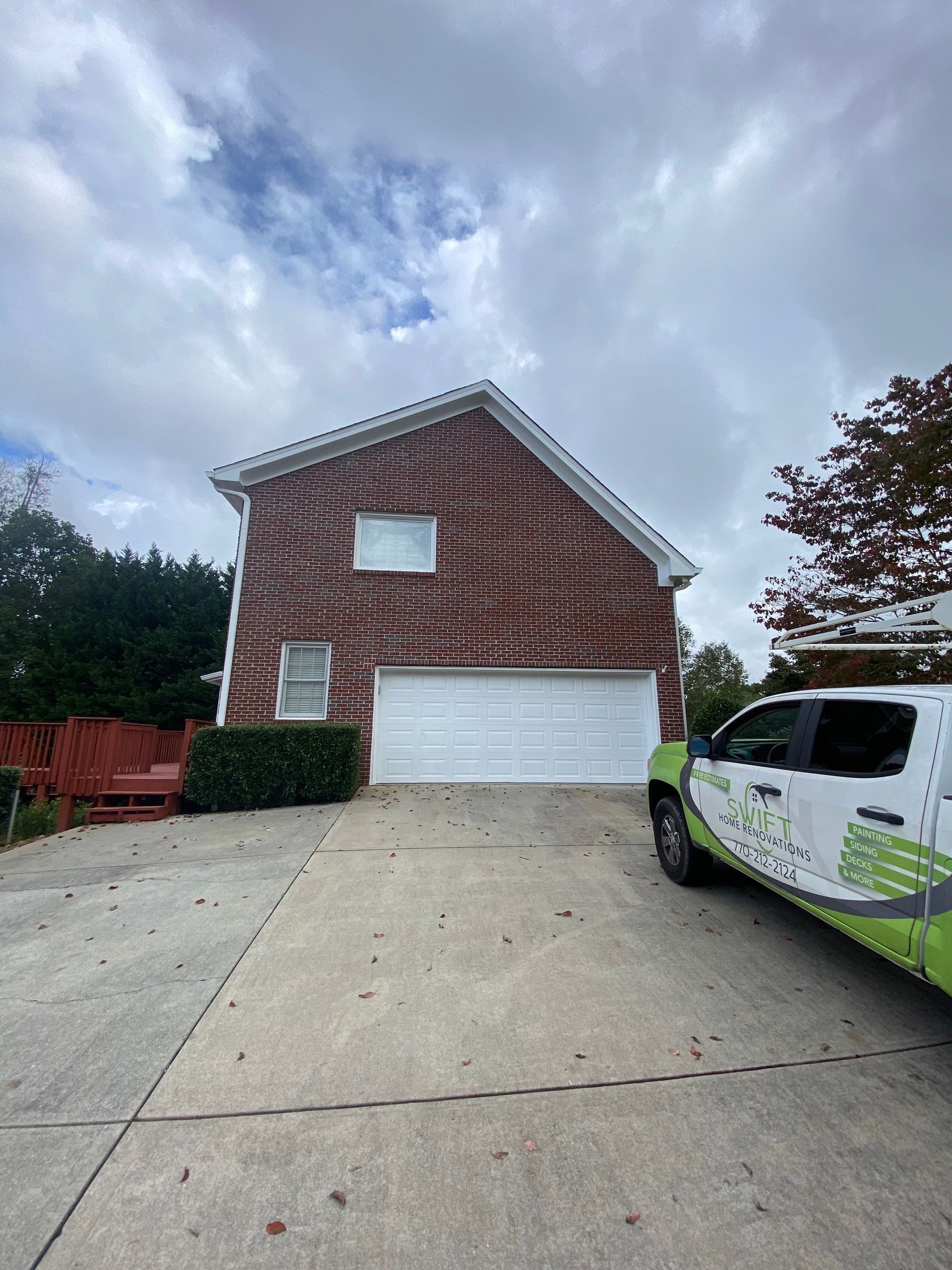 Exterior Painting and Trim Refresh for Duluth Brick Home by Swift Home Renovations