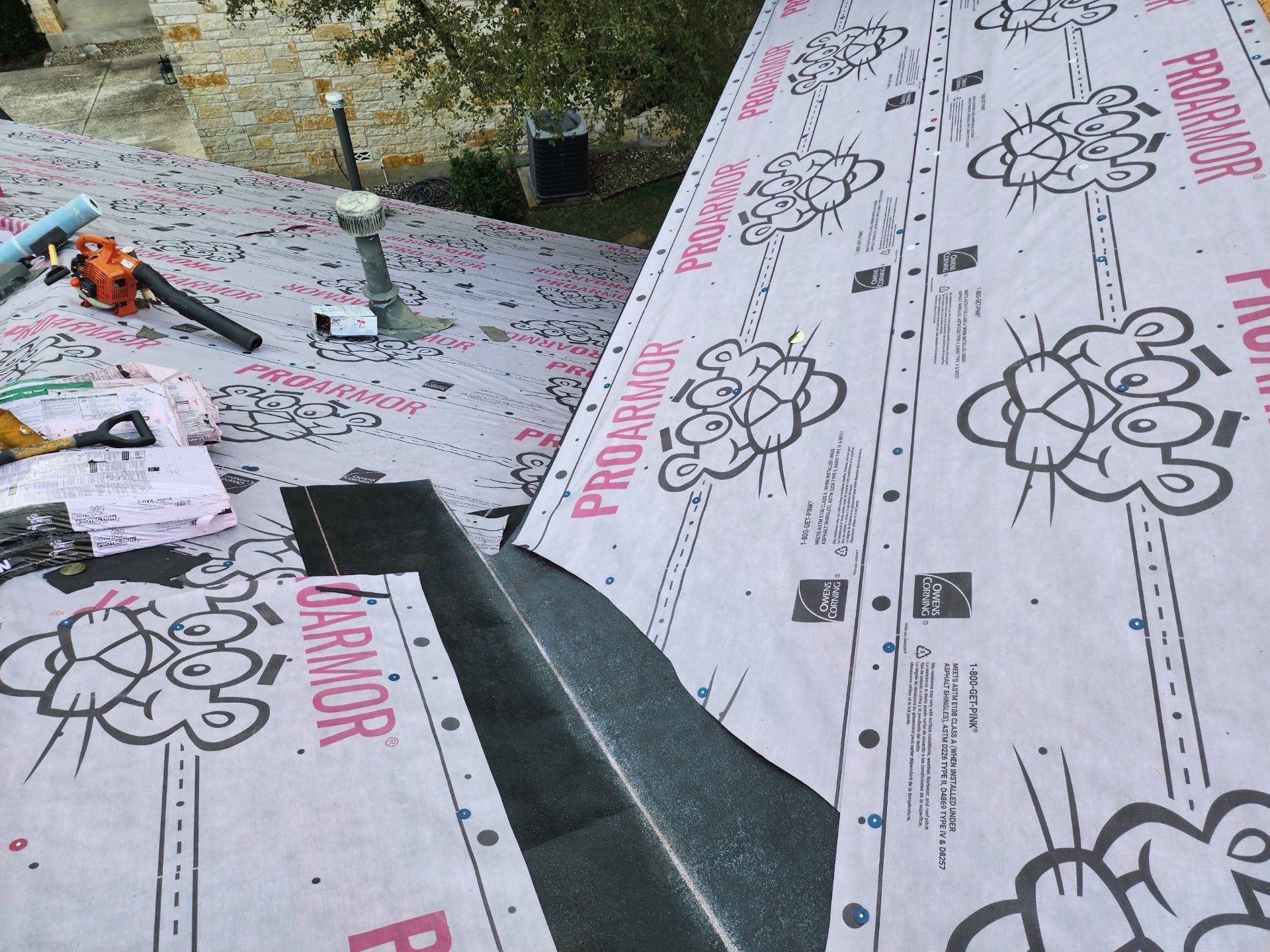 Residential Roof Replacement using Owens Corning Duration Shingles - Onyx Black by Premier Roofing and Contracting