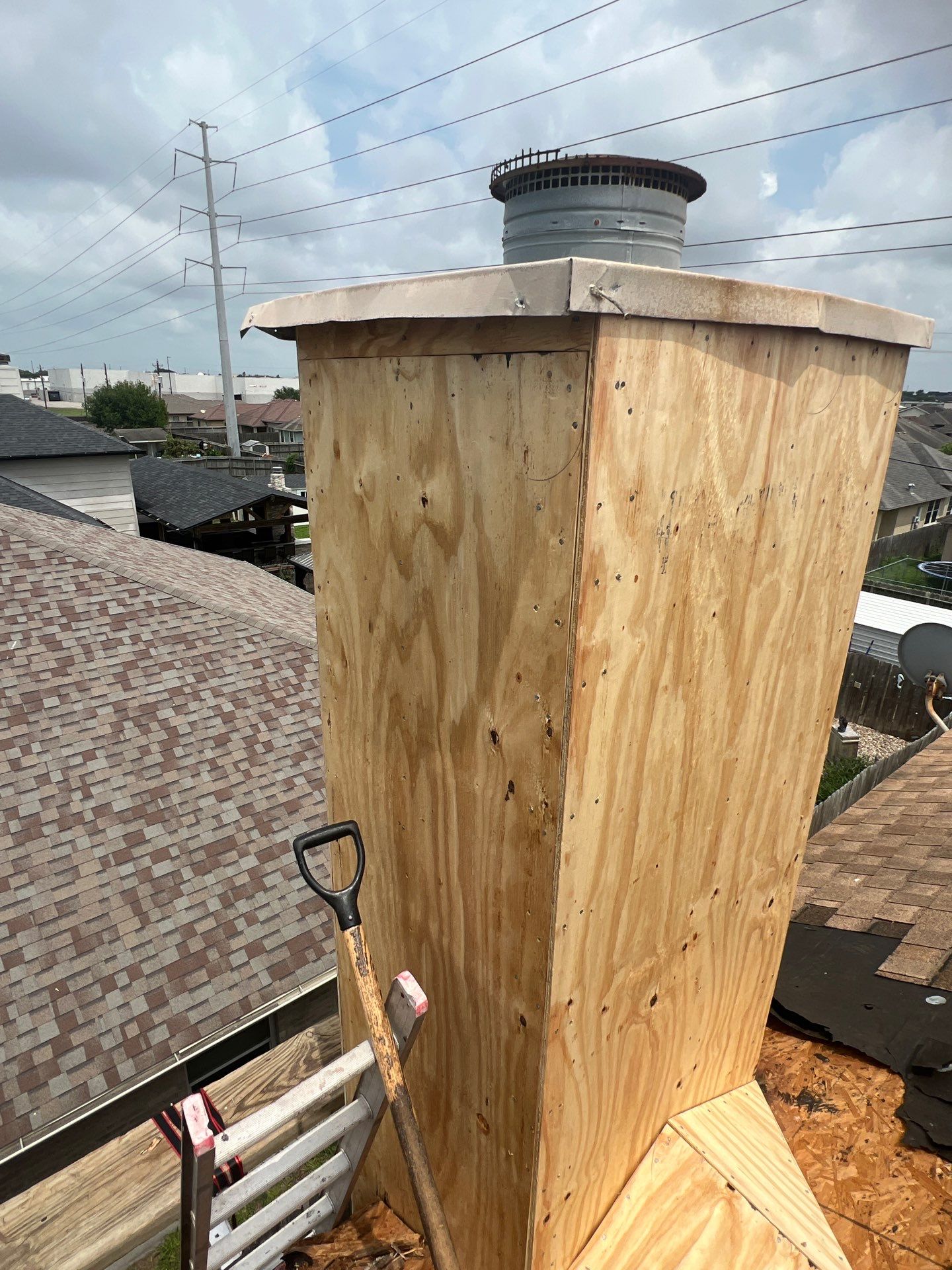 Chimney looks good but its BAD! by Bayfront Roofing and Construction