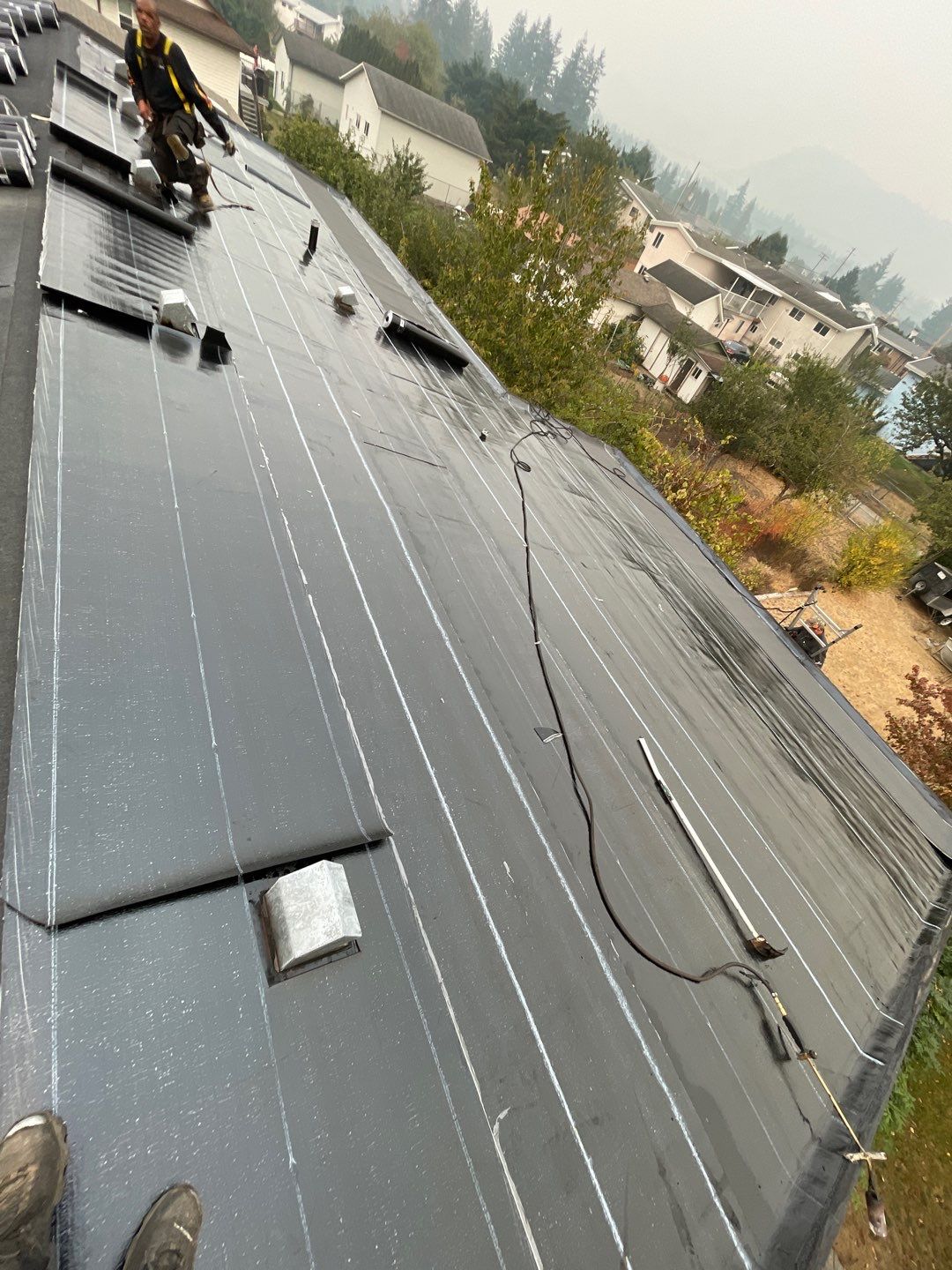 Residential ReRoofing Installation using IKO 2ply sbs  by Top Notch Roofing Inc