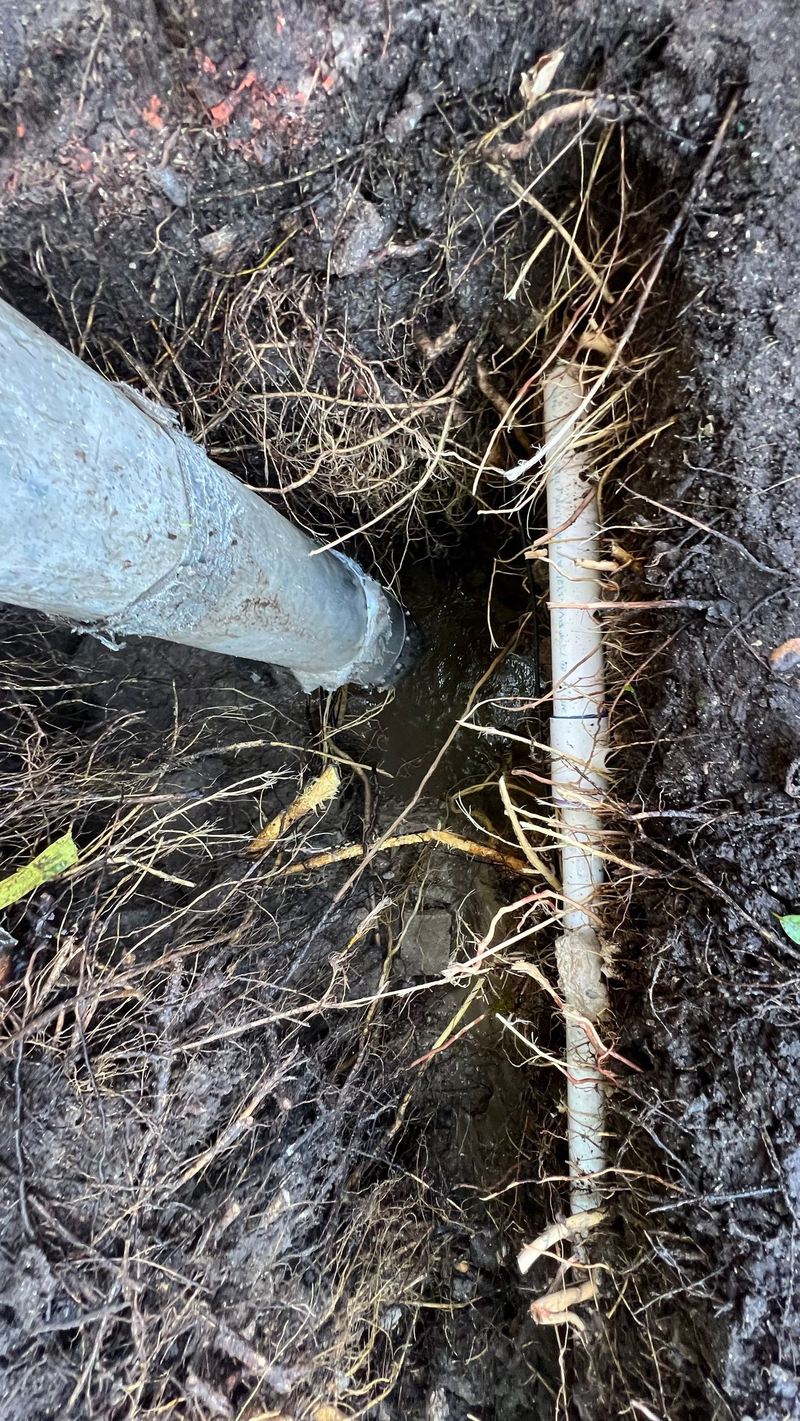 Hydro Excavating a Water Main for Repair by APS Power & Water