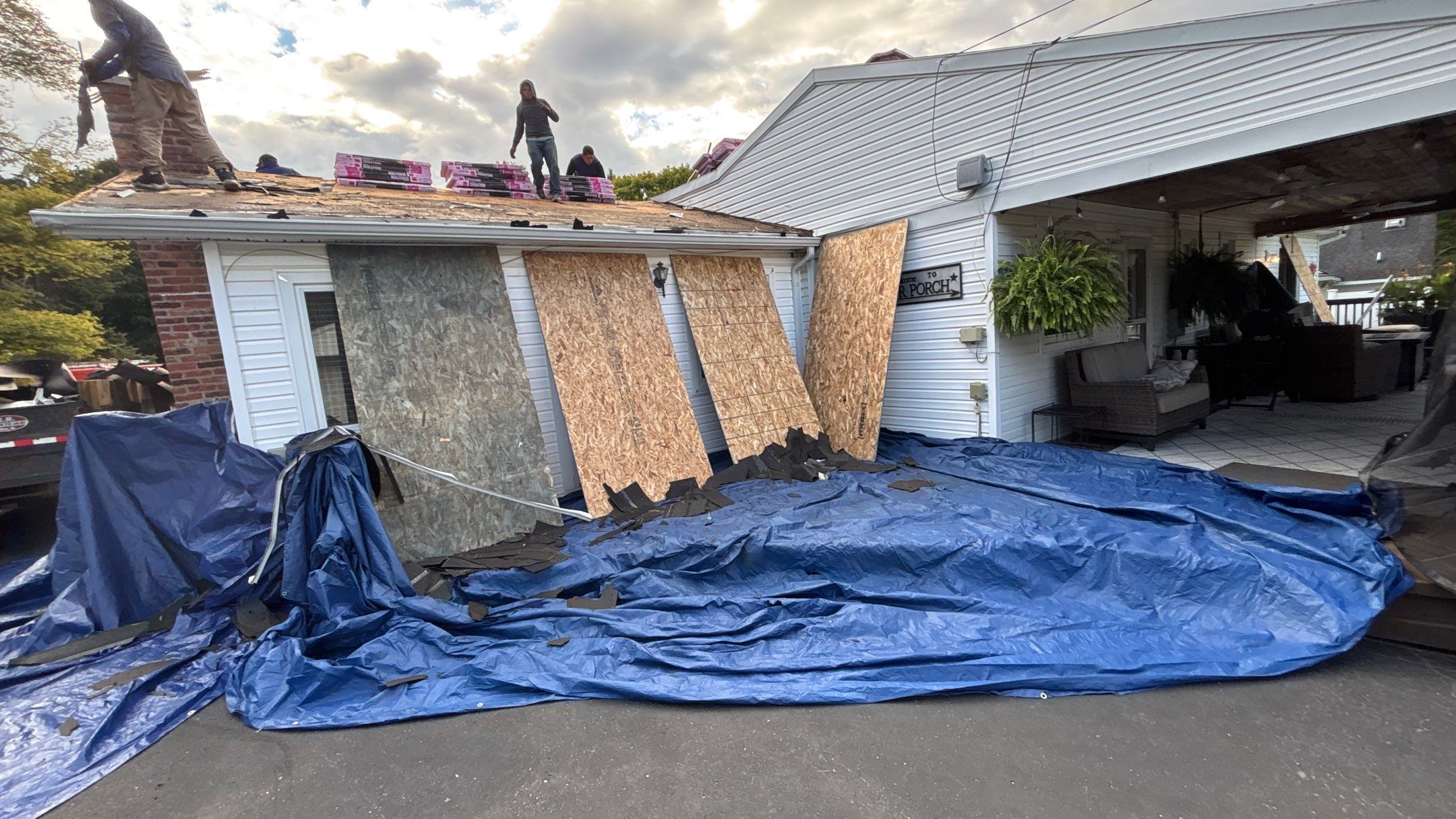 Roof Replacement using Owens Corning Slatestone Gray by 180 Contractors