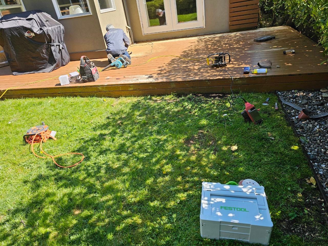 Deck Staining - Seymour Blvd by YVR Construction Group