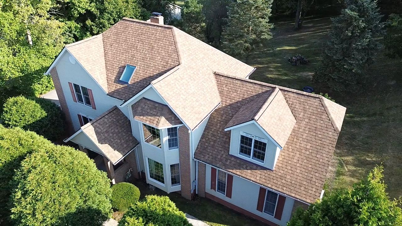 Atlas Pinnacle, Color, Morning Harvest, Drip Edge, Color, Royal Brown by Eagle Eye Roofing