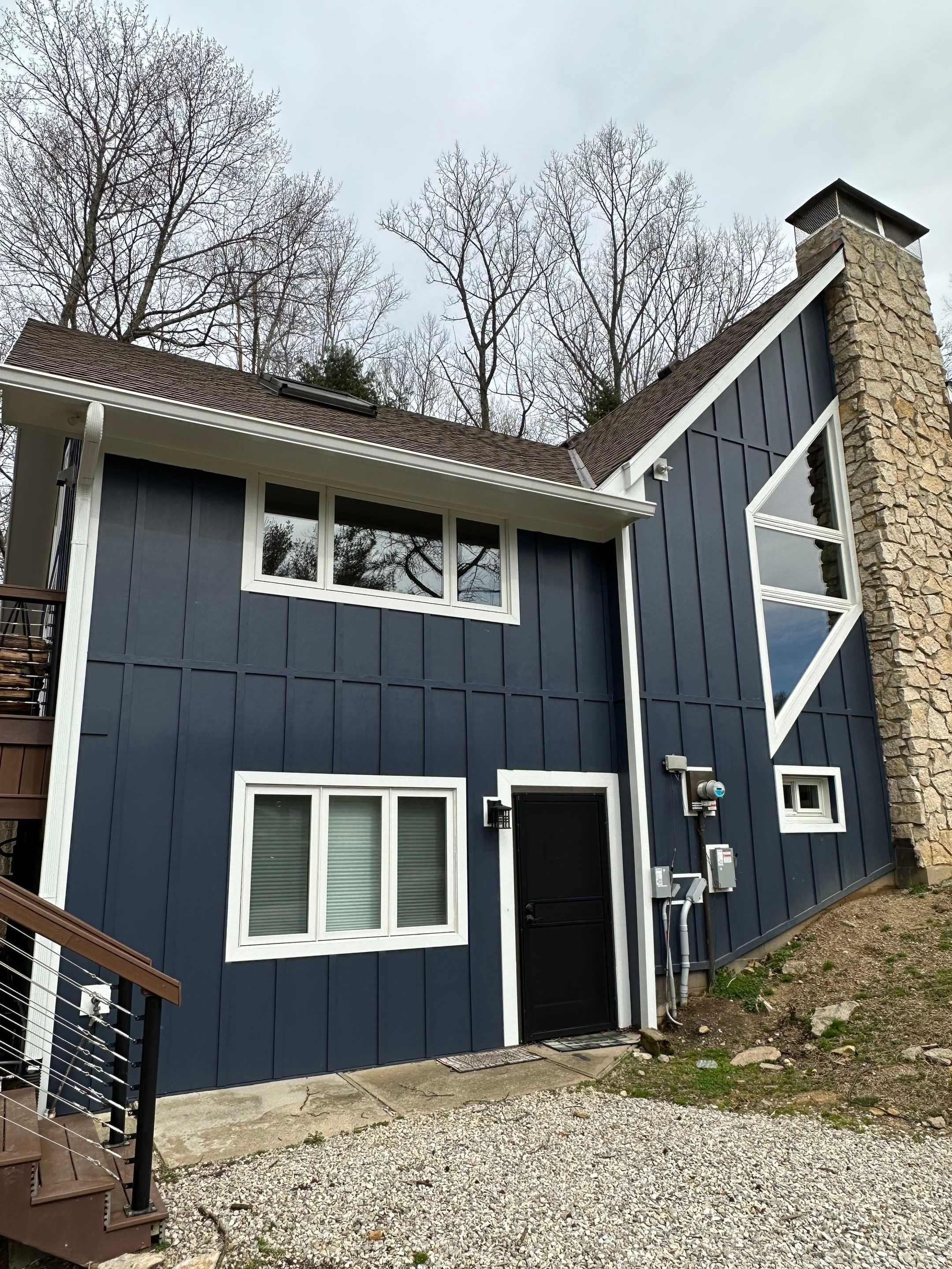 Siding Installation using James Hardie Board & Batten Siding by Best Roofing & Siding Company