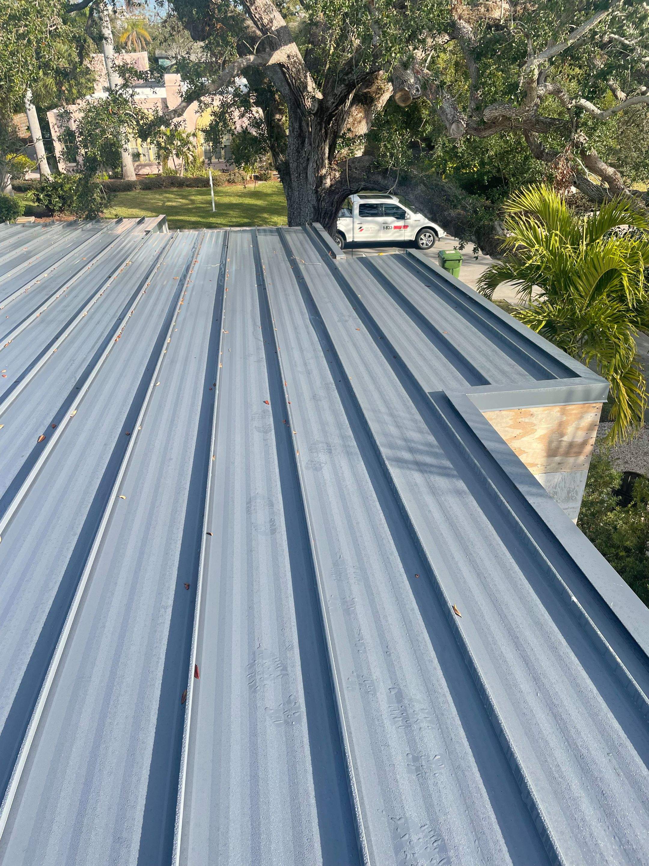 24ga 1.5 Snap Lock Charcoal Gray by Total Roofing System The Metal Roof Experts