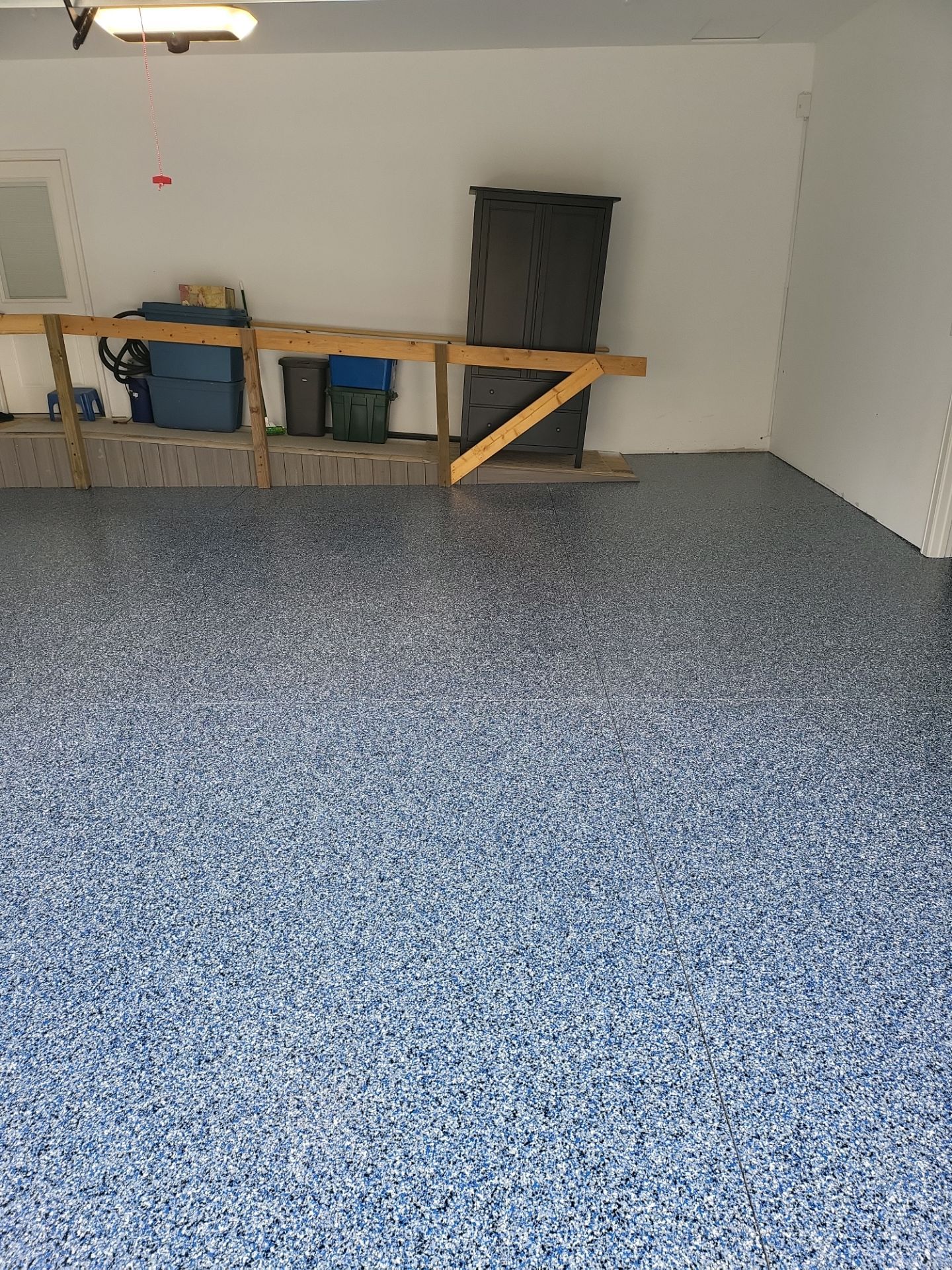 Orbit Flake Garage Floor  by Level 10 Coatings