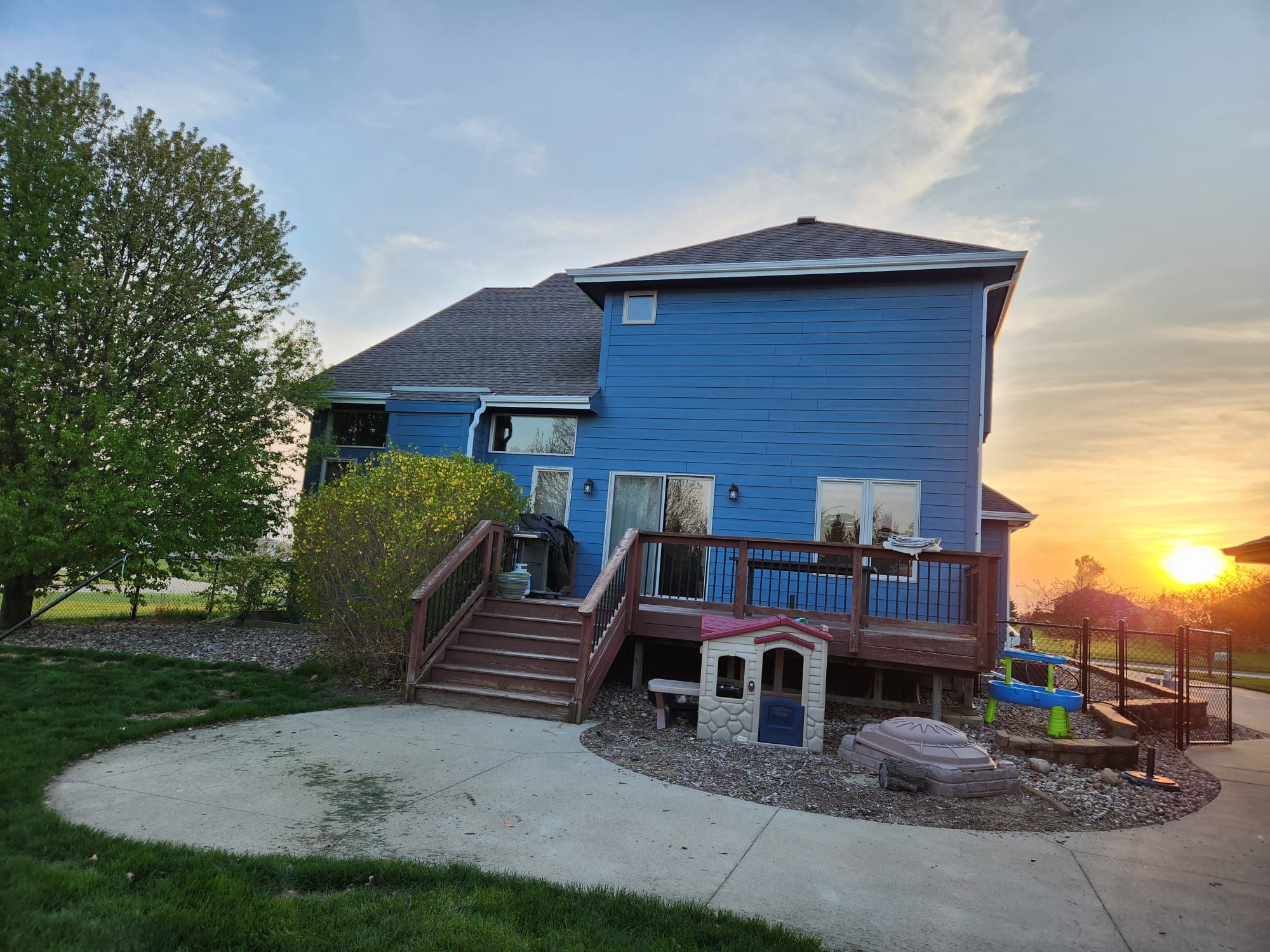 Exterior house painting color change by Cutting edge painting 