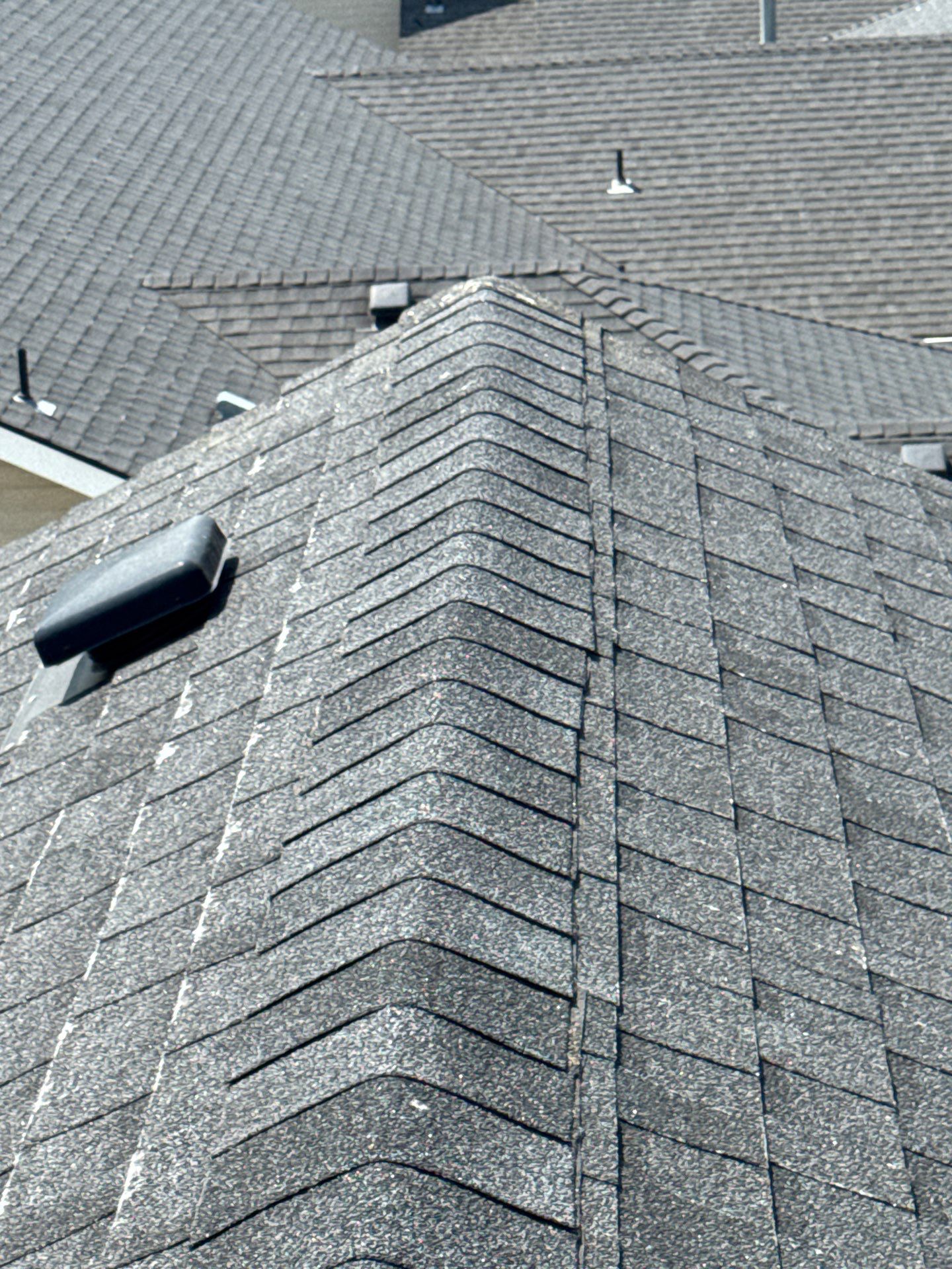 Meridian Residential Roof Replacement Using Dark Gray Architectural Shingles by Olive Roofing