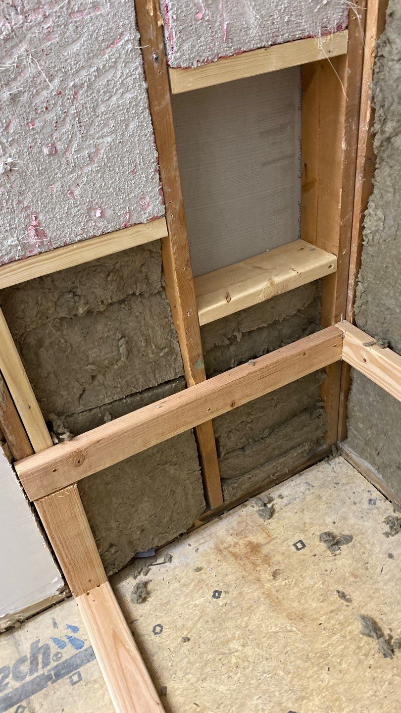Bathroom Remodel using Two new bathroom design and new floors by Alpha Design Services