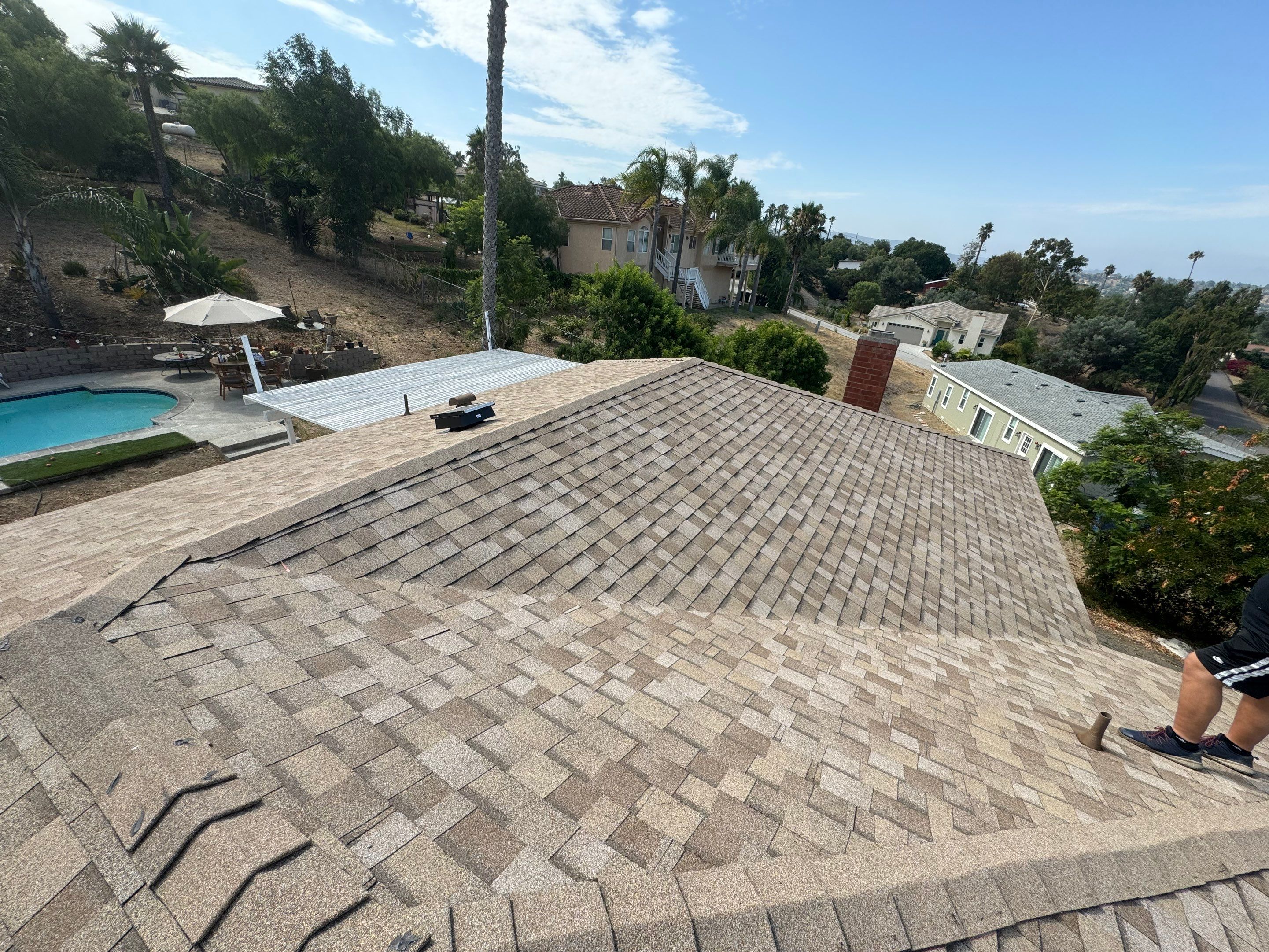 Vista, CA | Shingle Roof Replacement with Structural Wood Repairs and Solar Attic Ventilation by Zenith Roofing Services