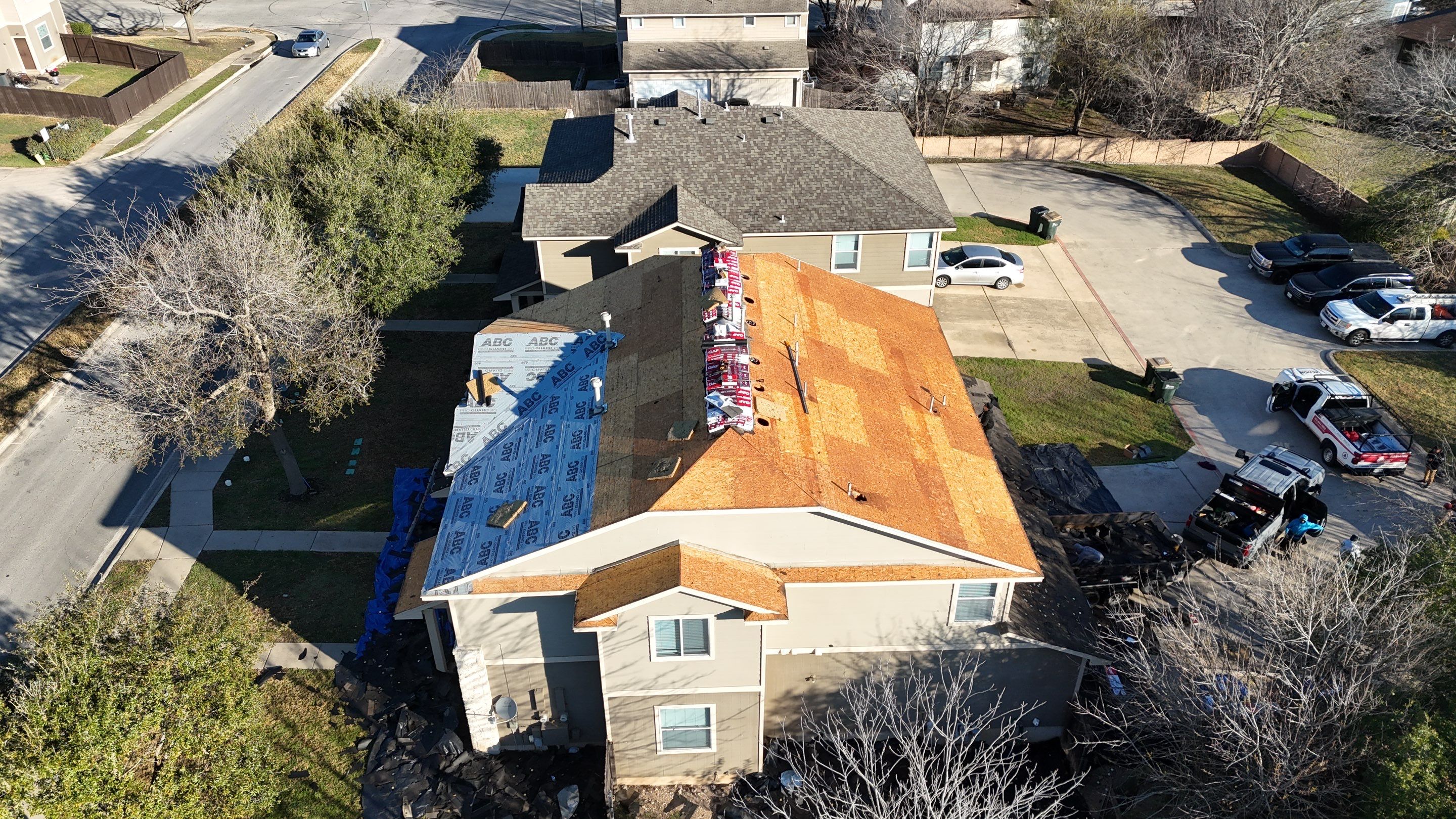 Residential Roof Replacement using GAF - Timberline Natrual Shadow - Weathered Wood by Action Exteriors Austin