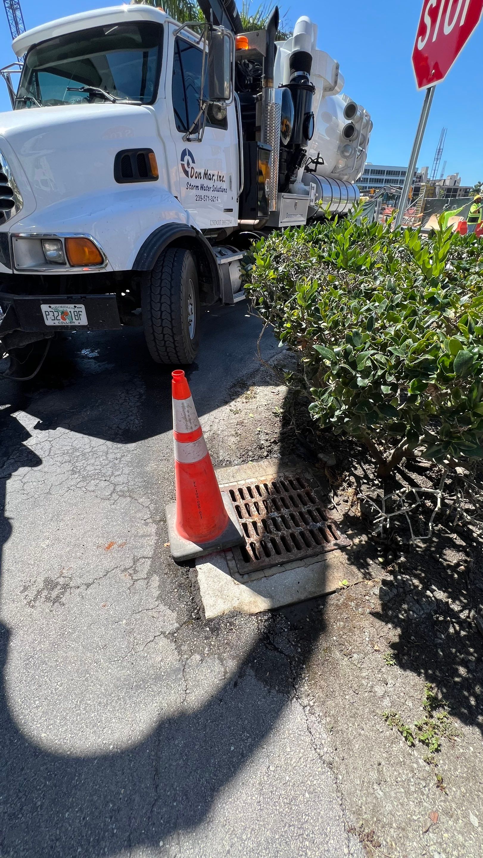 Naples Condo Catch Basin Cleaning by APS Power & Water
