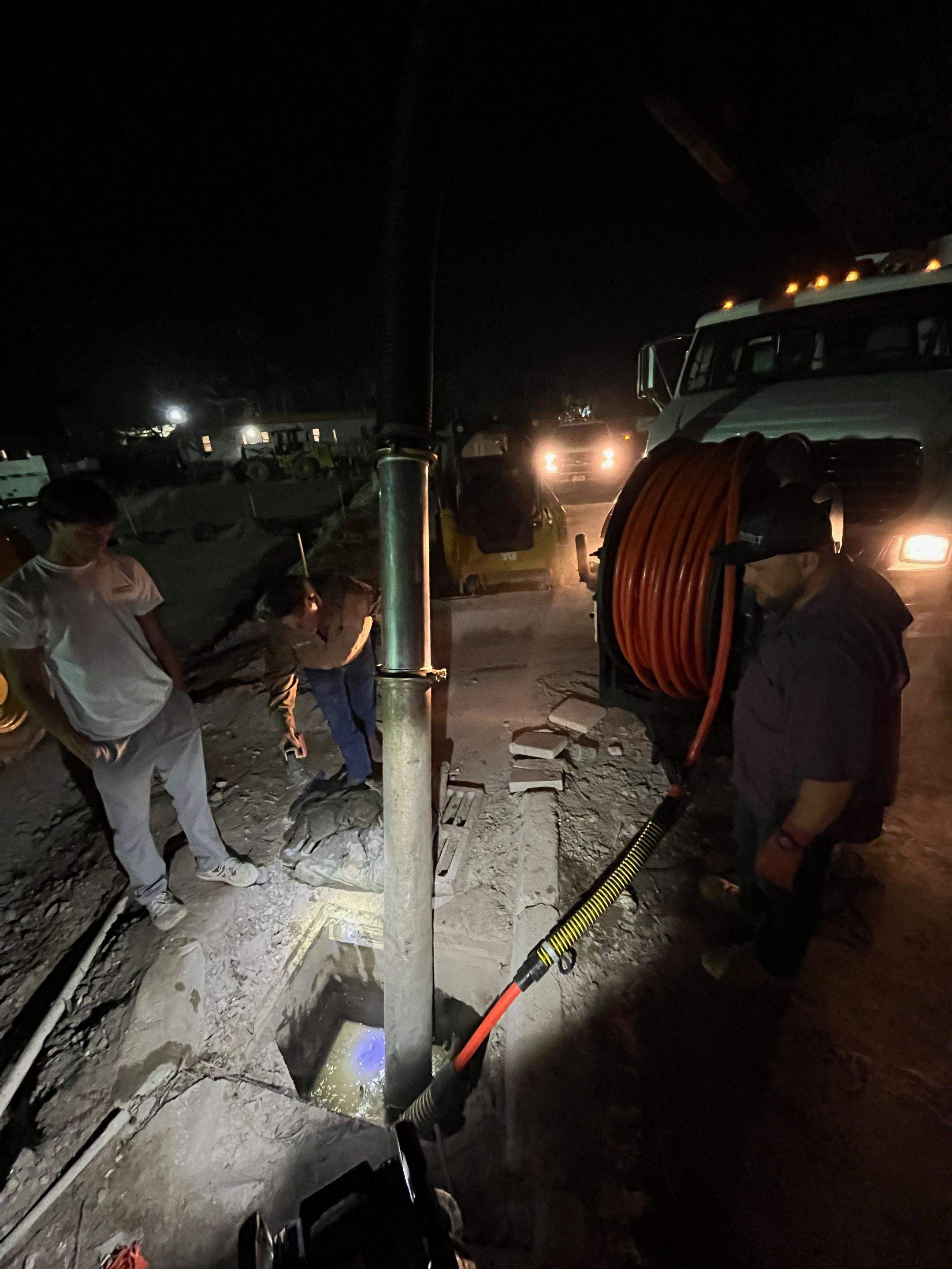 Ritz-Carlton S. Pool Deck & S. Service Rd Drain Cleaning by APS Power & Water