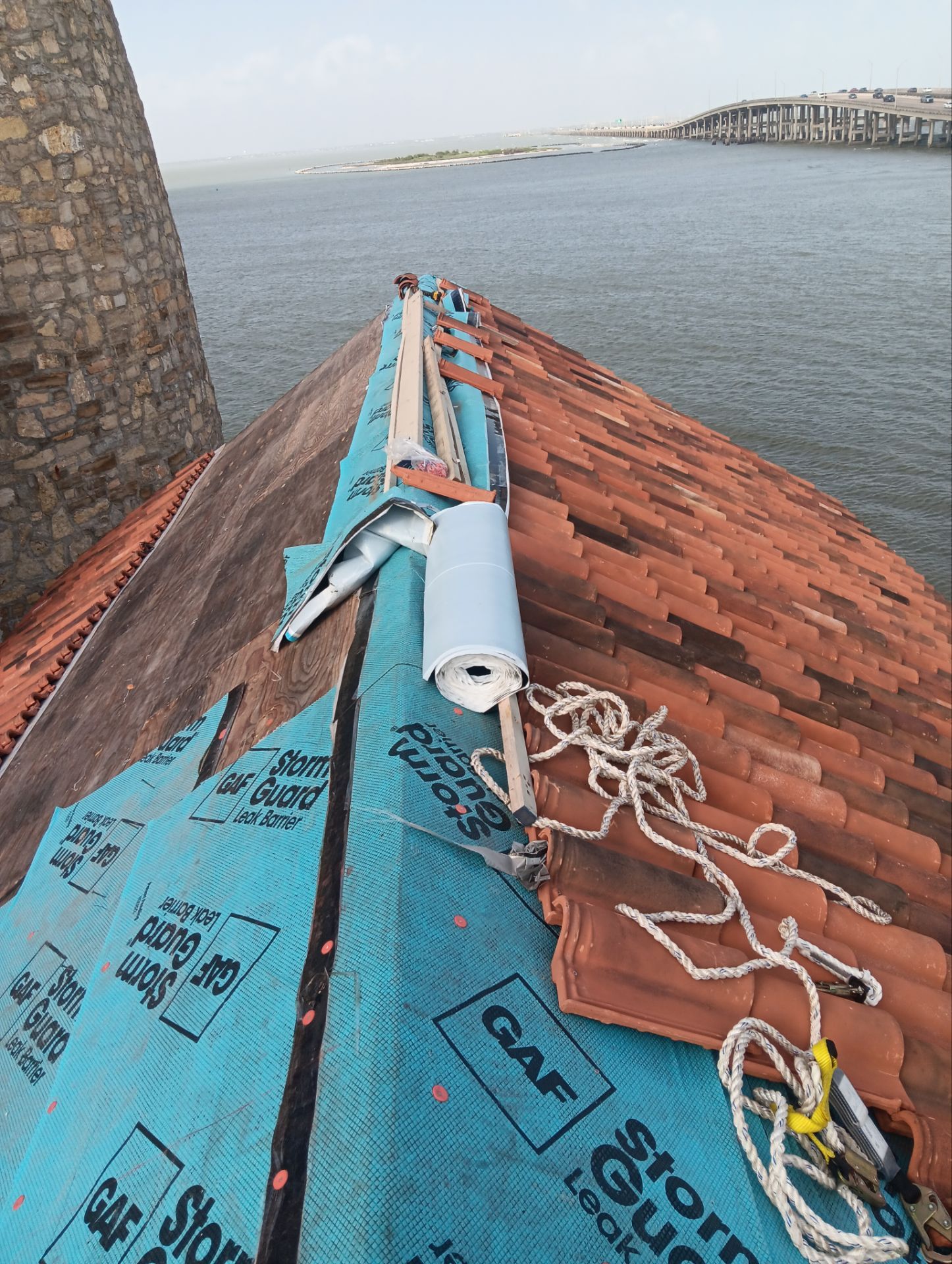 Residential Roofing Repair using tile by Roof Repair Company