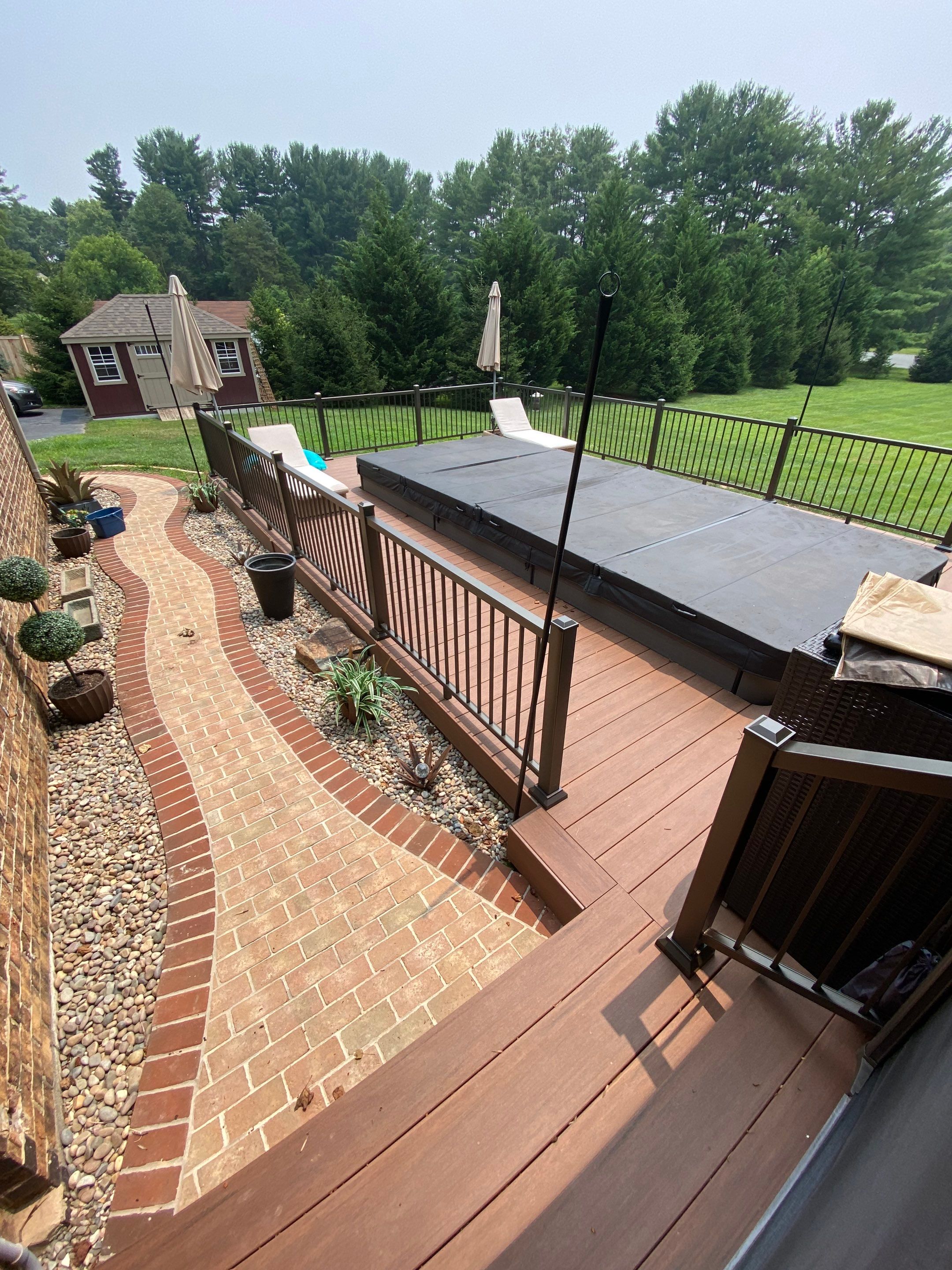 Deck/Screen porch Transformation using Timbertech by The Smet Companies, LLC