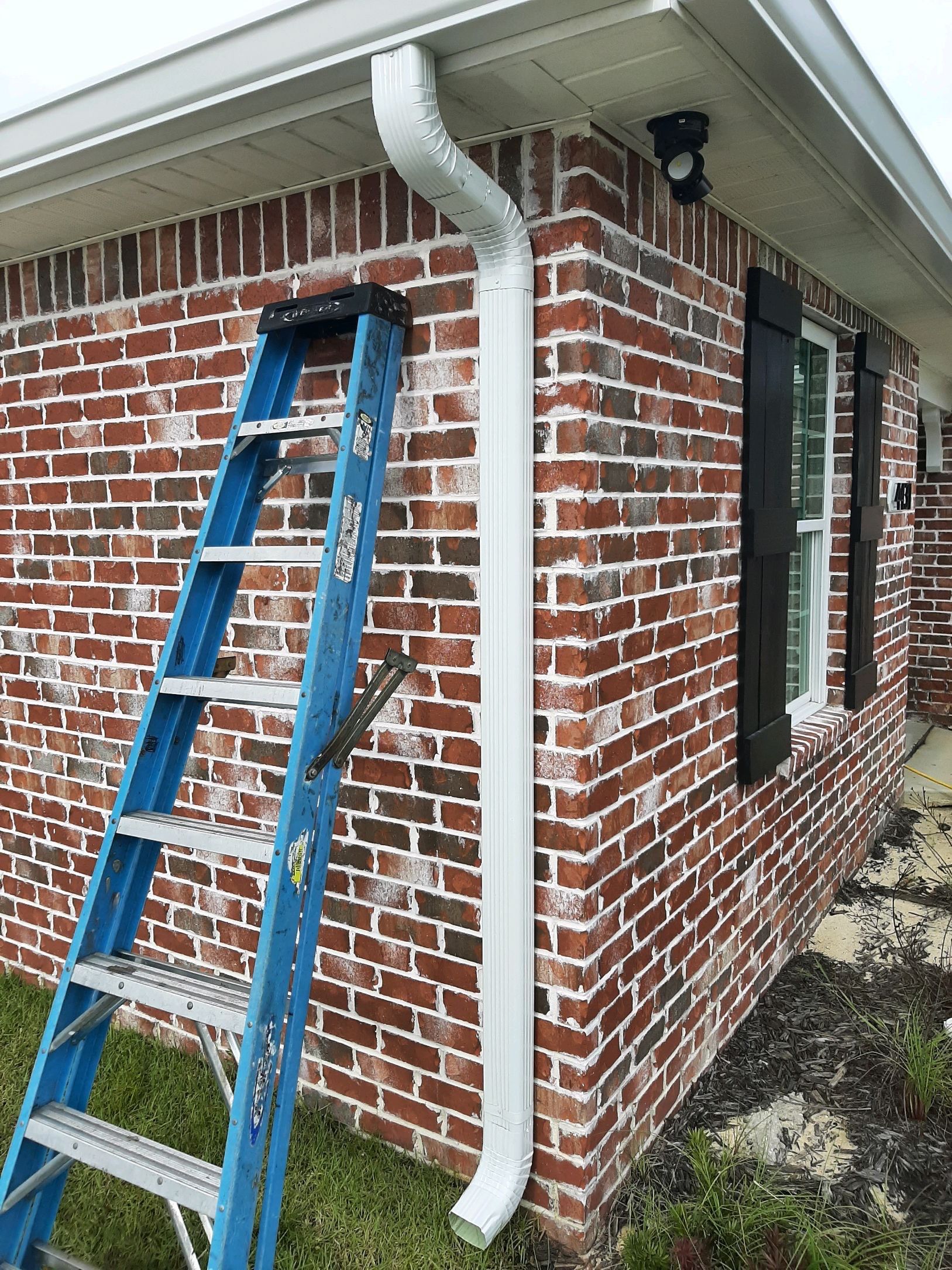 Gutter Installation using K-Style Seamless Gutters by Gutter Professors