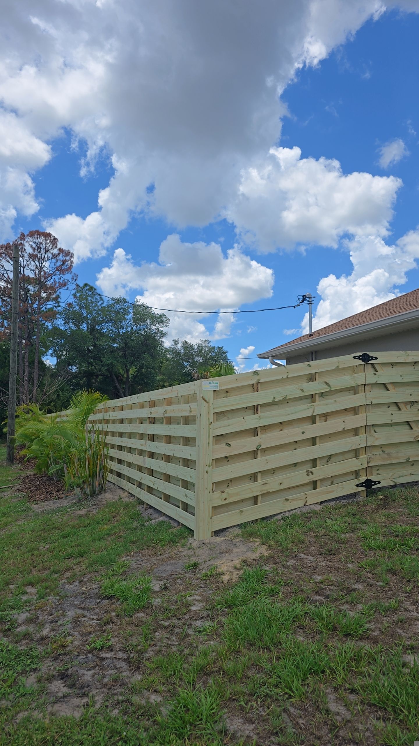 Horizontal Shadowbox Wood in North Port by True Fence LLC