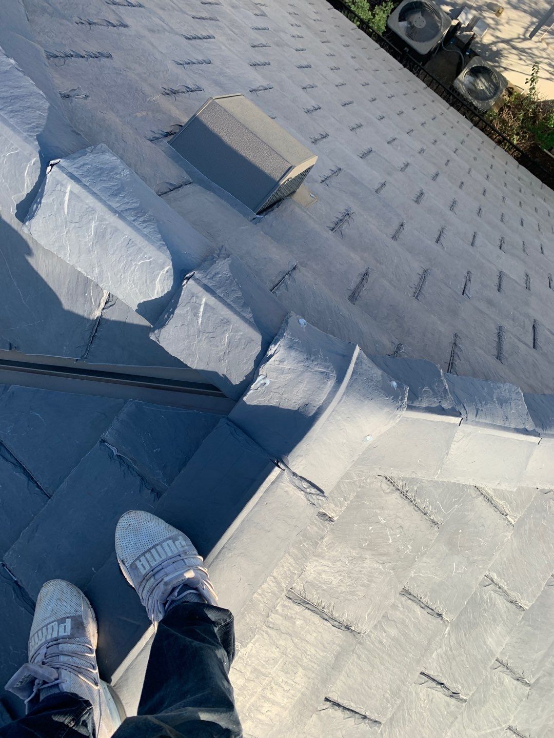 Roof Replacement using Davinci Bell Slate Shingles by Elite Roofing LLC
