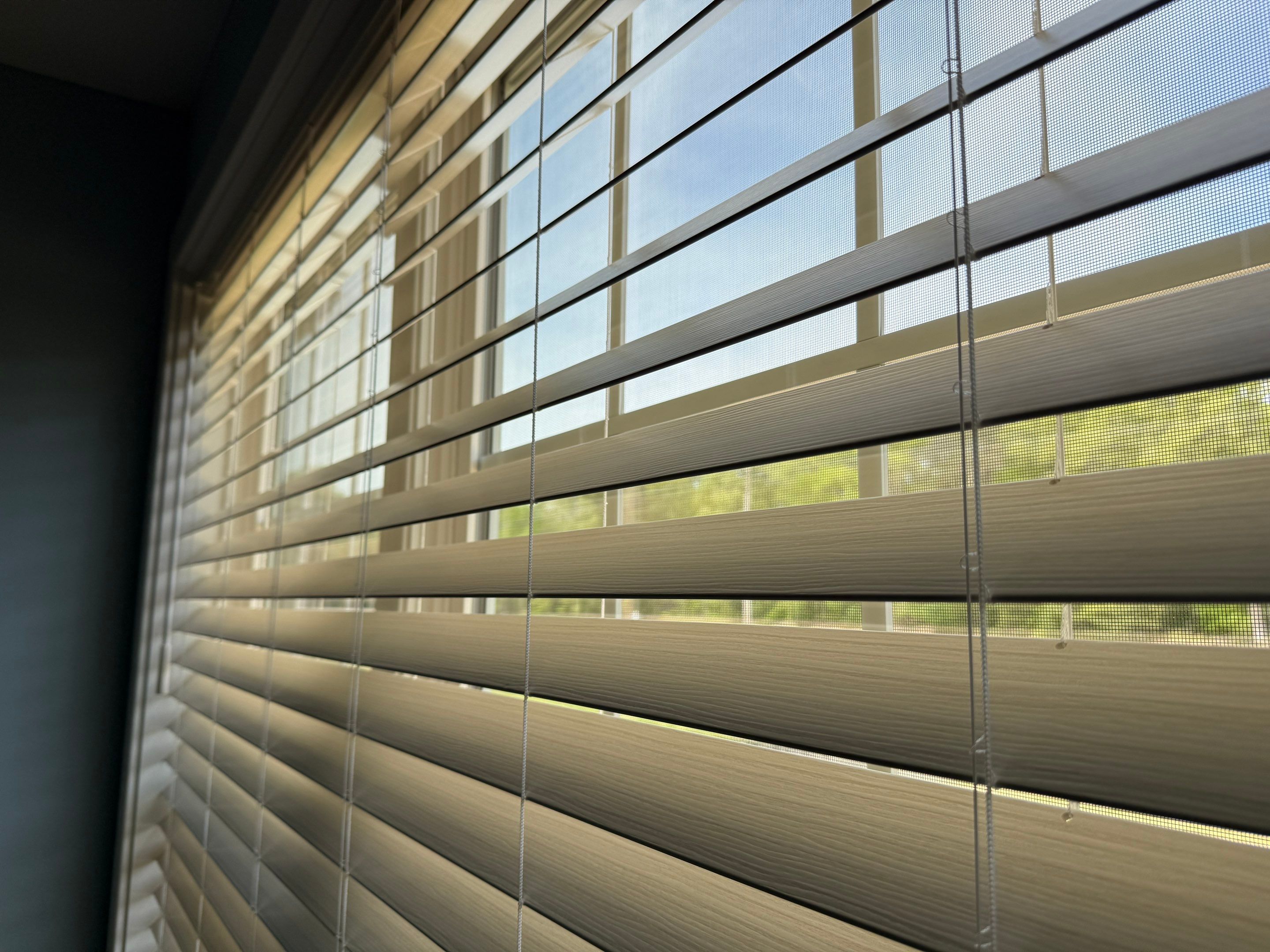 Roller Shade and Faux Wood Blind Installation - Chaptico by Southern Maryland Custom Blinds