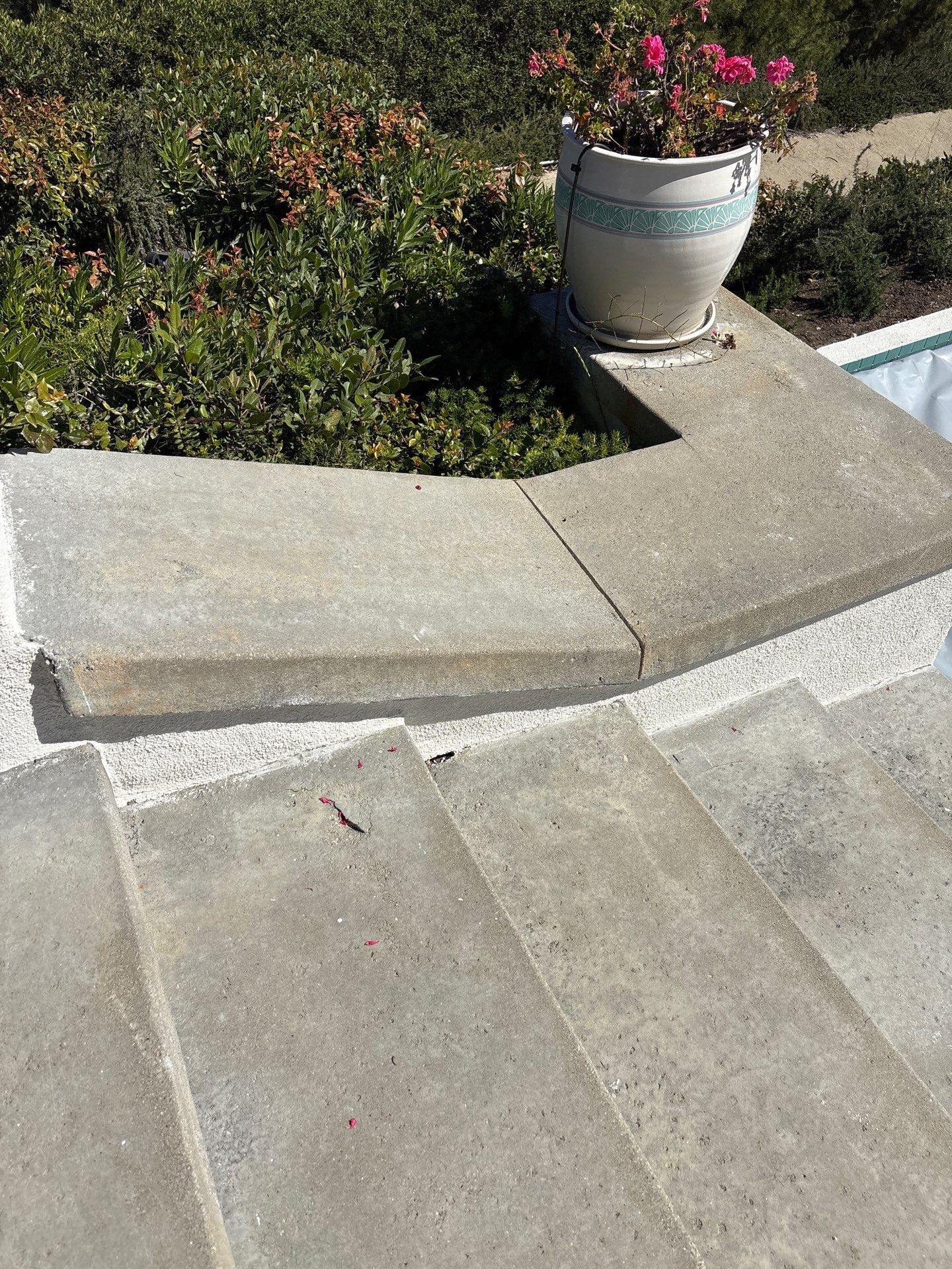 Sandblasting Concrete Back Patio In Calabasas, CA by La Power Washing Inc
