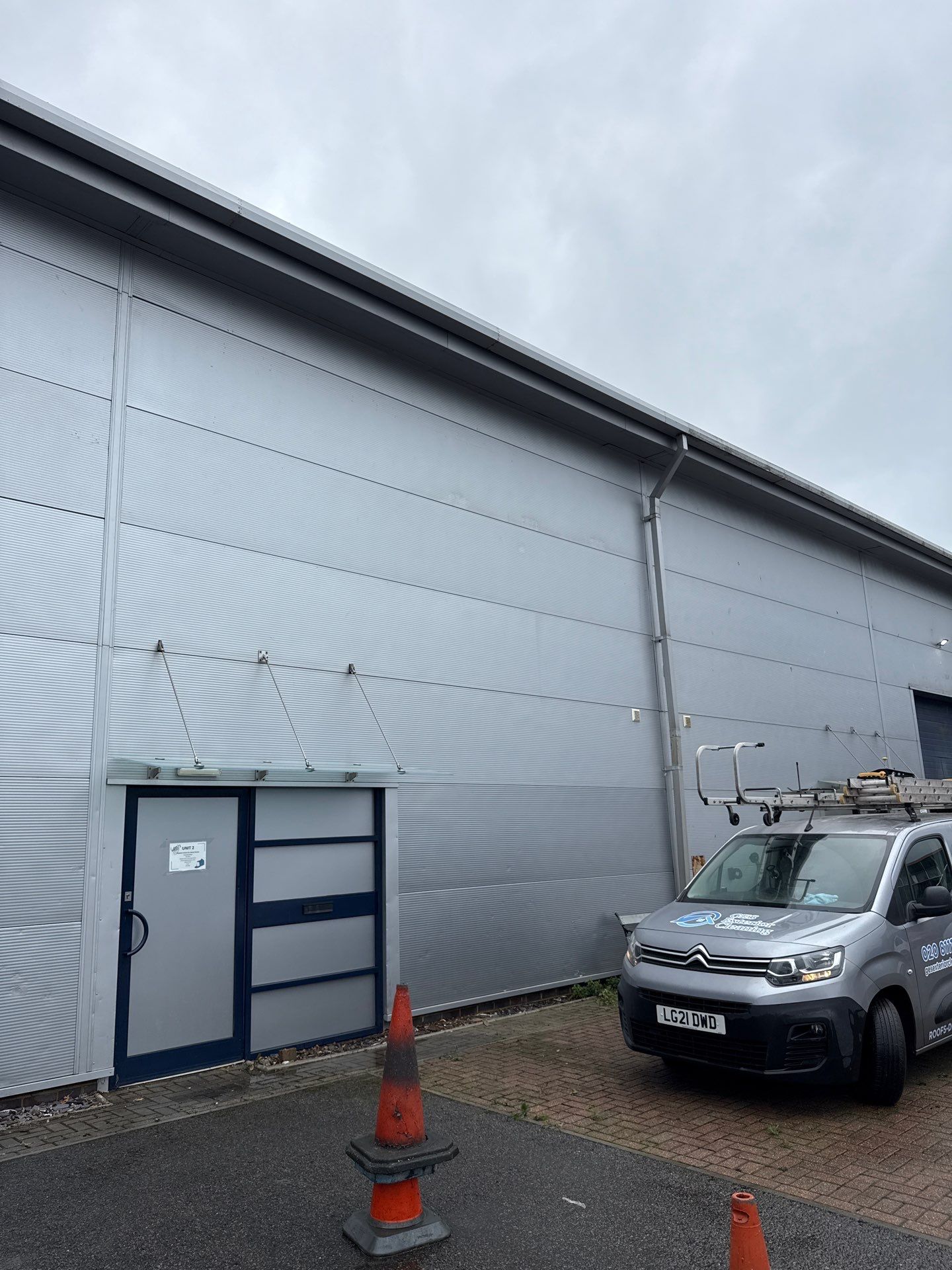 Warehouse Cladding and Roof Clean by Ges Exterior Cleaning ltd