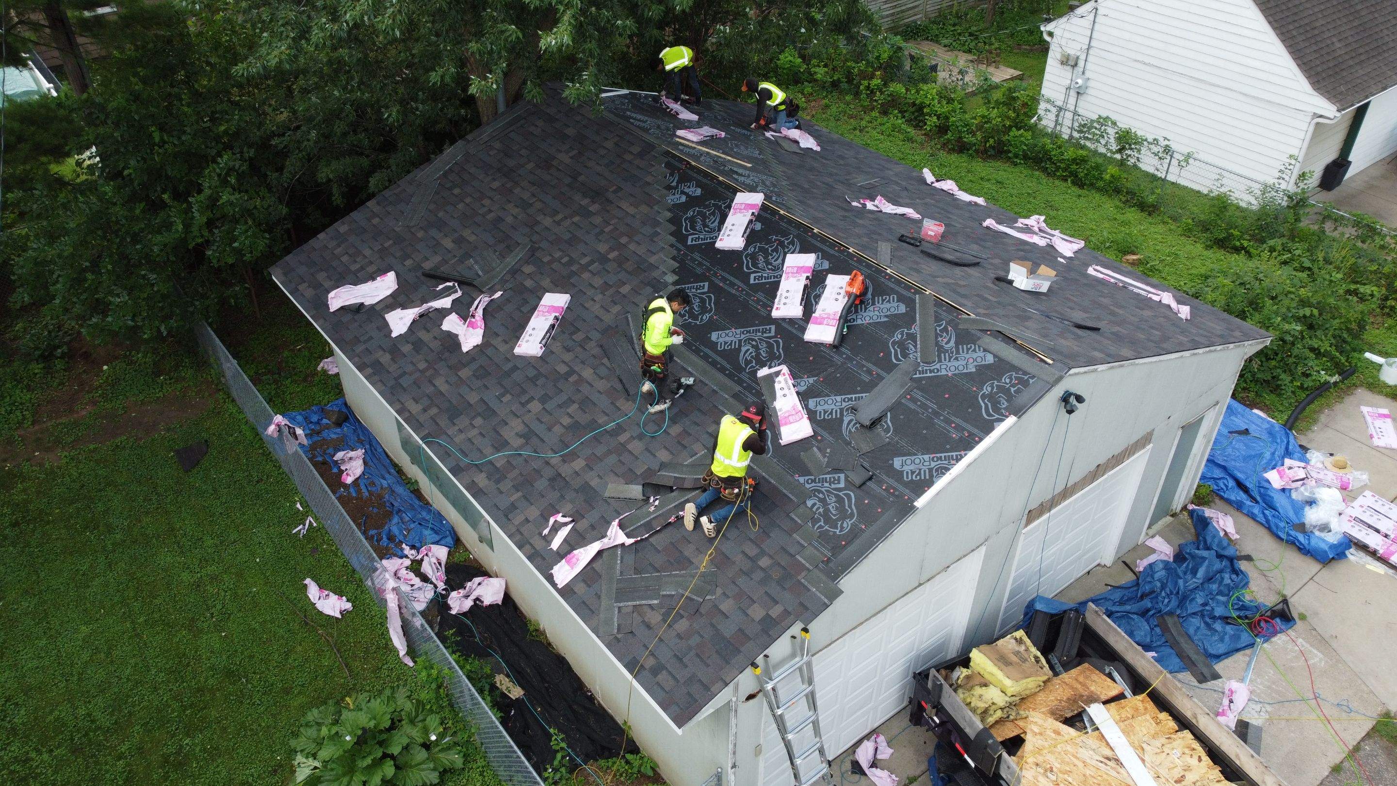 Class 3 OC Duration System and AZEK Composite Fascia on Garage by Forever Fortified