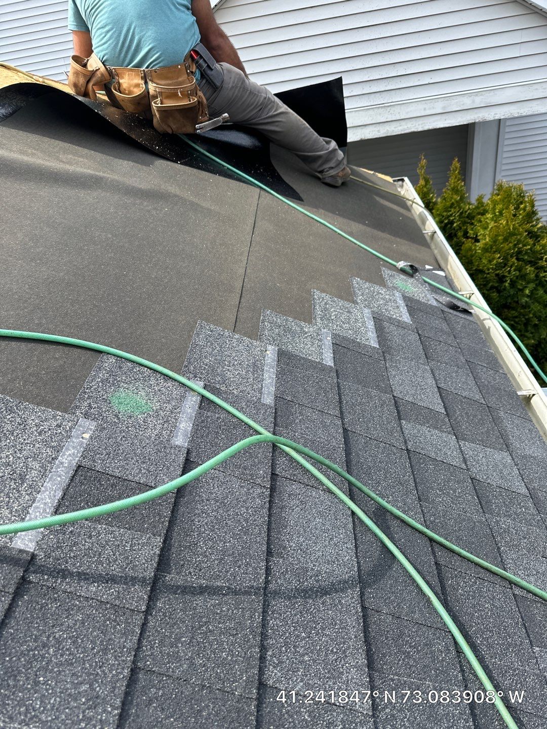 Residential Roofing Installation using Owens Corning TruDefinition Duration - Onyx Black by A Plus Exterior