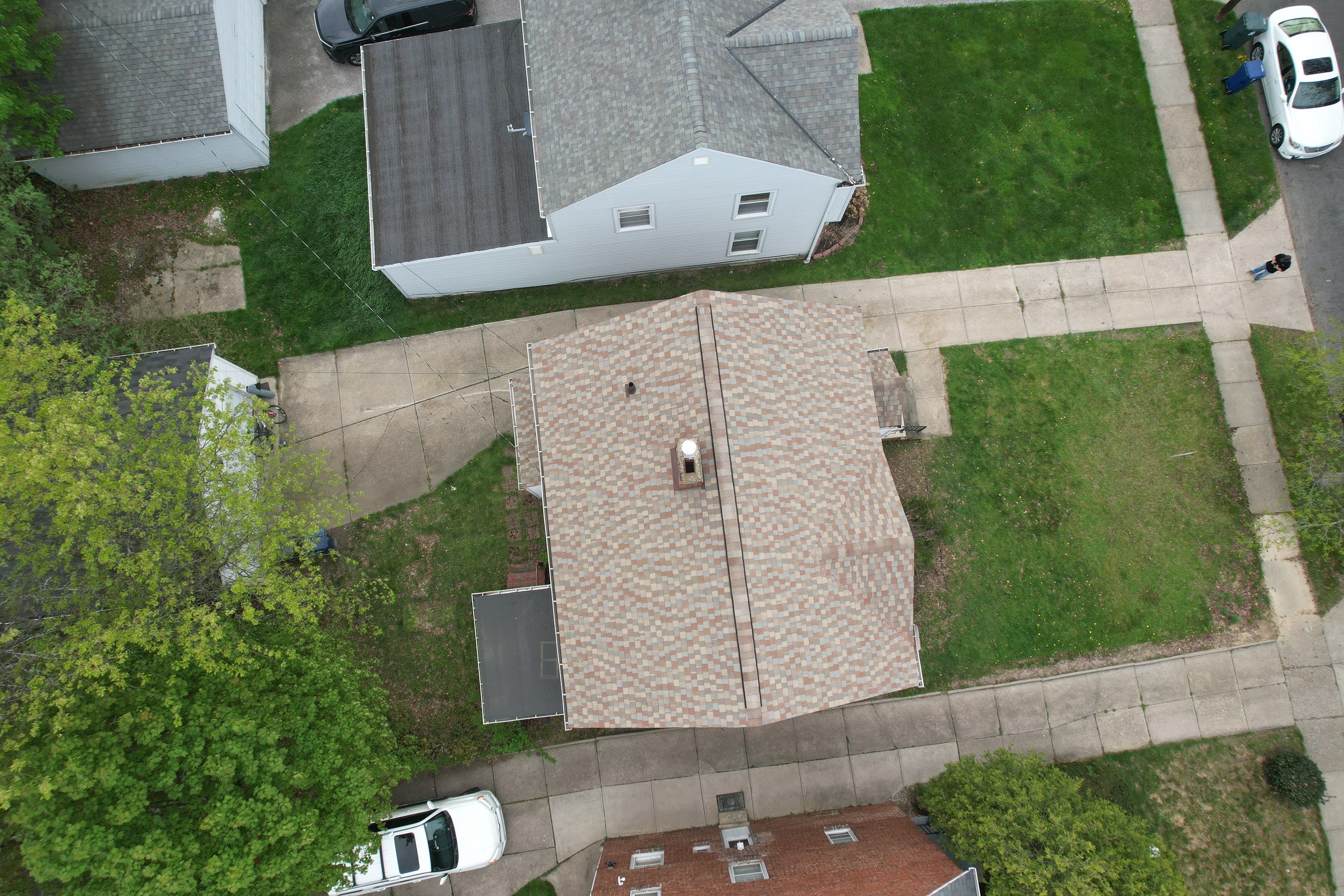 Storm Restoration - Roof Replacement using GAF Timberline HDZ Golden Harvest in Cleveland Heights by Atlas Roofing & Restoration