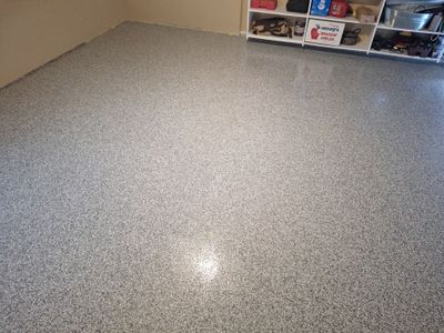 Garage Transformation using Slate Stone