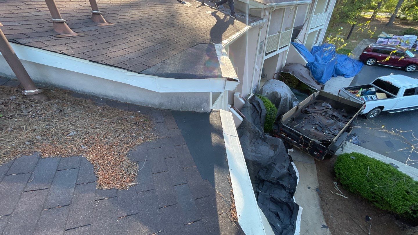 Commercial Roofing Installation using Owens Corning Autumn Brown by Inspector Roofing and Restoration