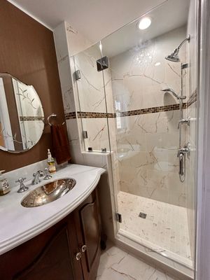 Frameless Shower Enclosure