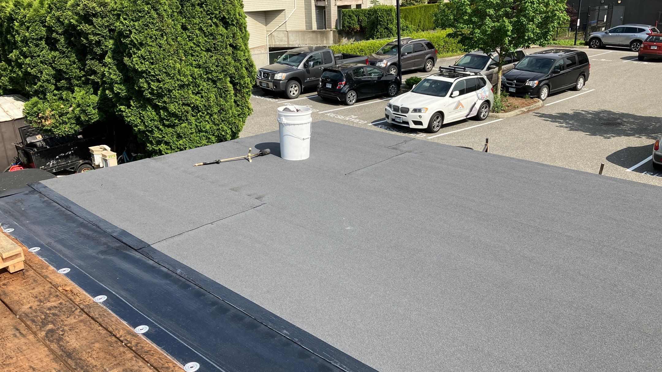 Residential ReRoofing Installation using IKO 2ply sbs by Top Notch Roofing Inc