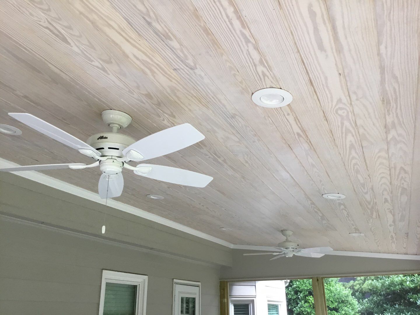 Custom Screened Porch With Tongue and Groove Ceiling in Alpharetta by Swift Home Renovations