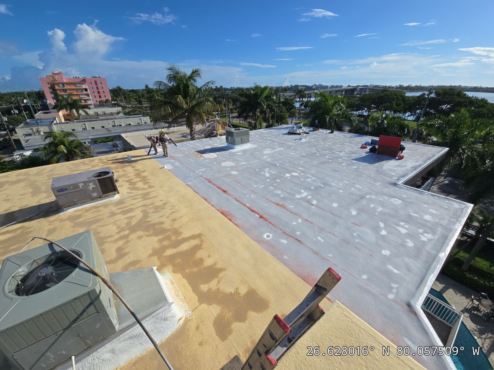 Commercial Roof Restoration for Lake Worth Beach Flat Roof Project by Roof King LLC