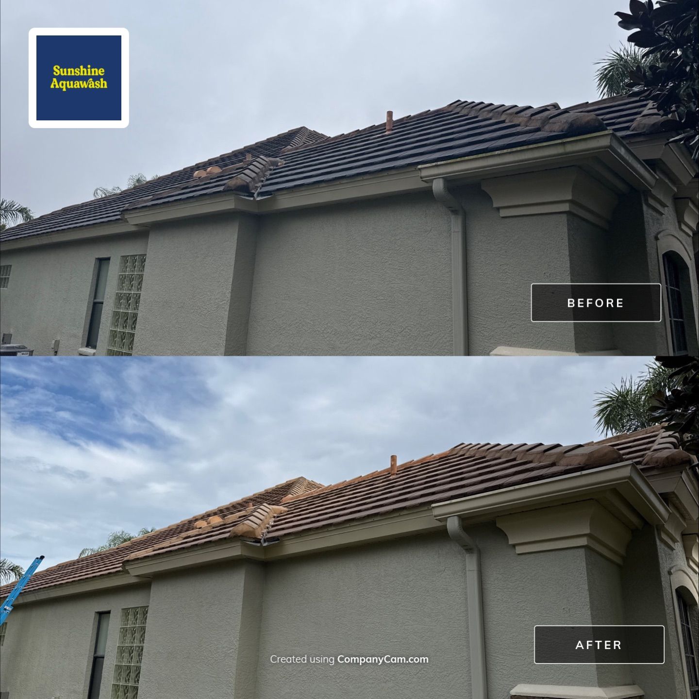 Tile Roof, Gutter & Pool Cage Cleaning – Lakewood Ranch Country Club, Lakewood Ranch, FL by Sunshine AquaWash