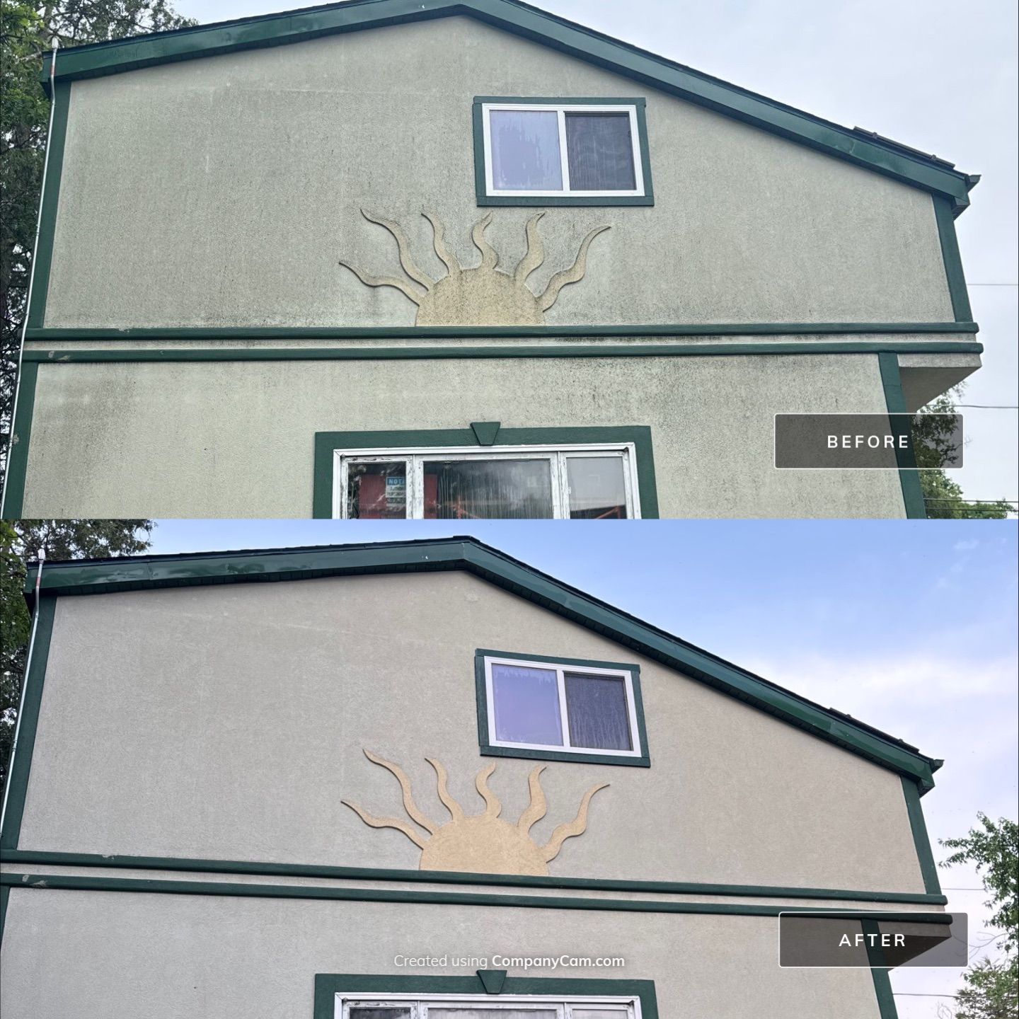 Project in Round Lake by Simmons Power & Soft Washing