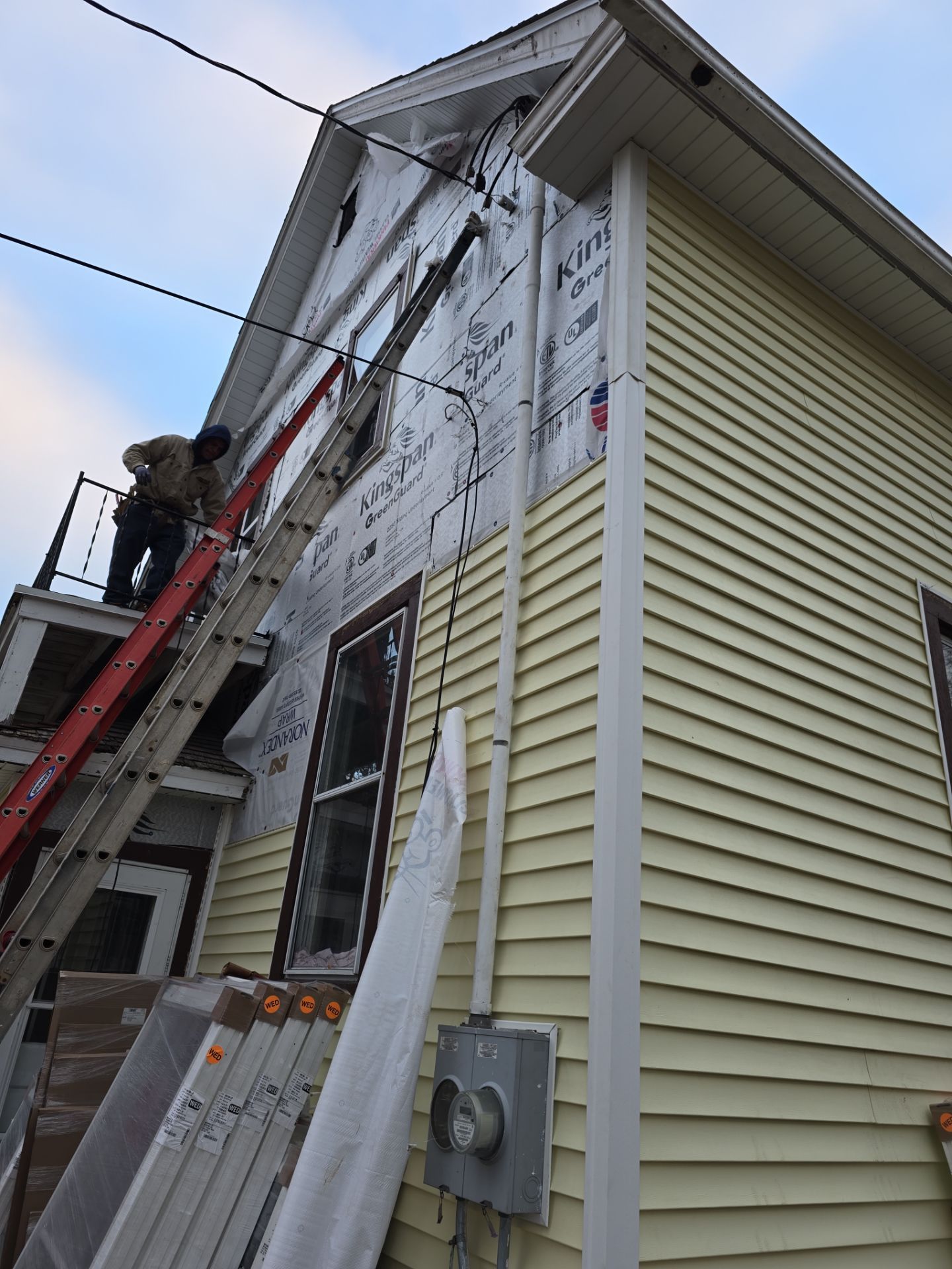 Sunshine siding install !  by Gellings Roofing and Siding LLC