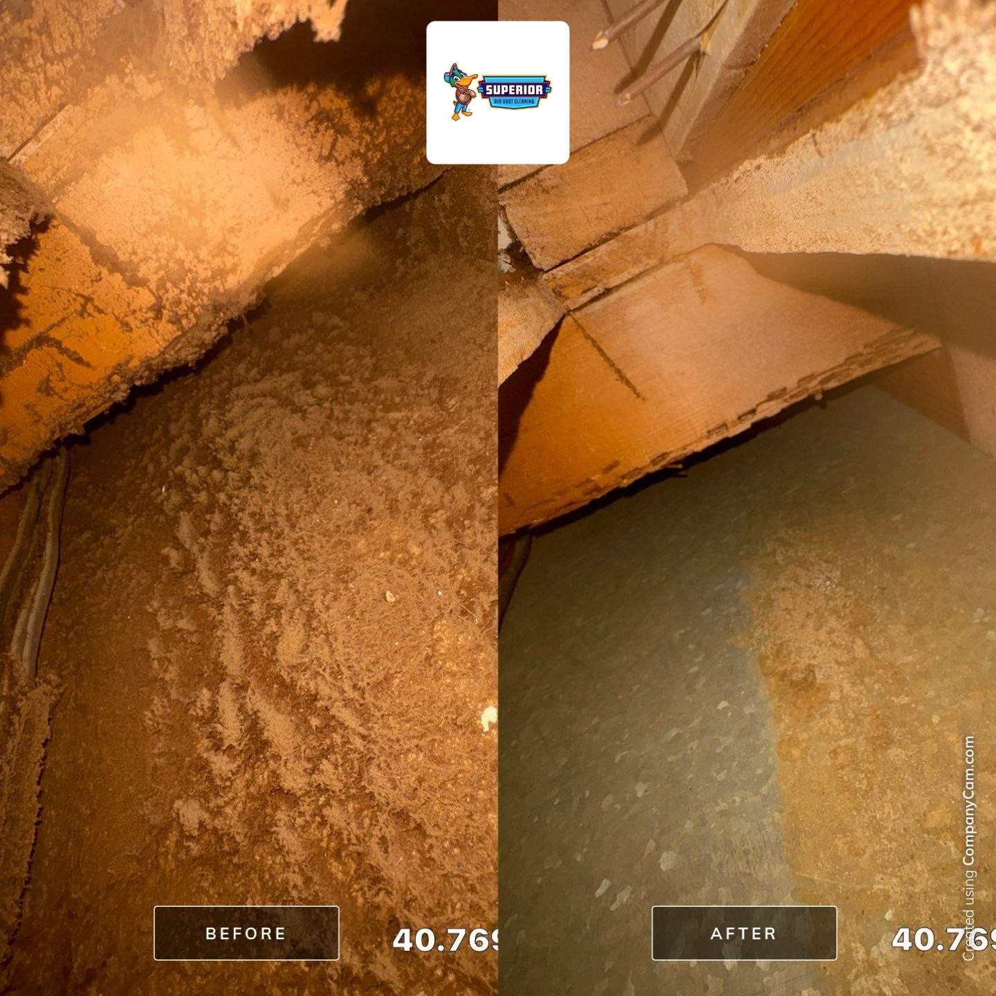 Air Duct Cleaning in New Brighton, PA using vacuum truck by Superior Air Duct Cleaning