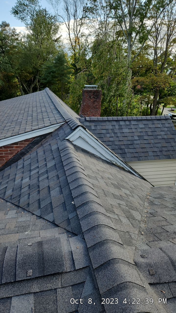 Residential Roofing Installation using Owens Corning TruDefinition Williamsburg gray by A Plus Exterior