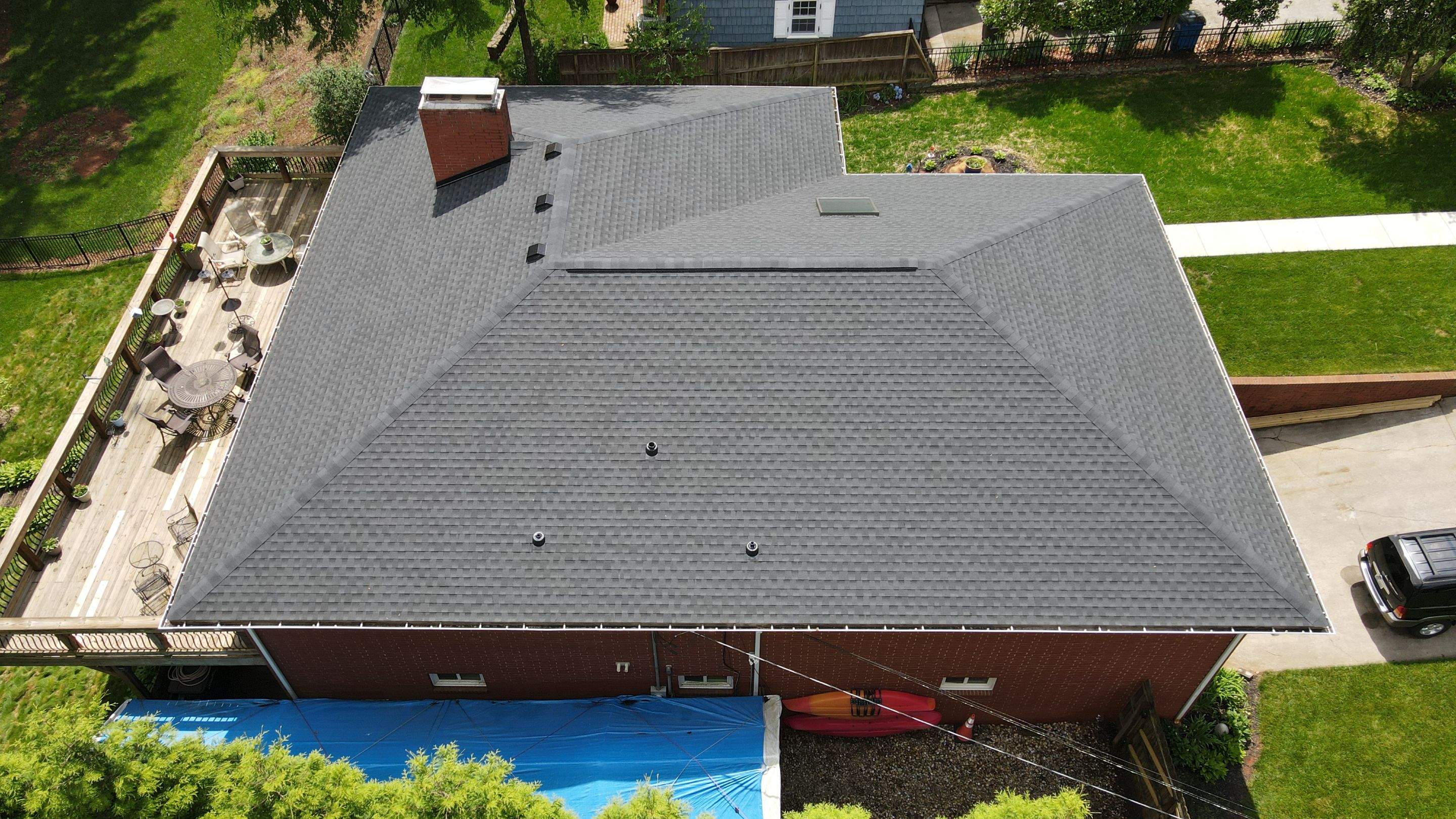 Residential Roofing Installation using GAF Timberline HDZ Charcoal by RISE Roofing & Restoration, LLC
