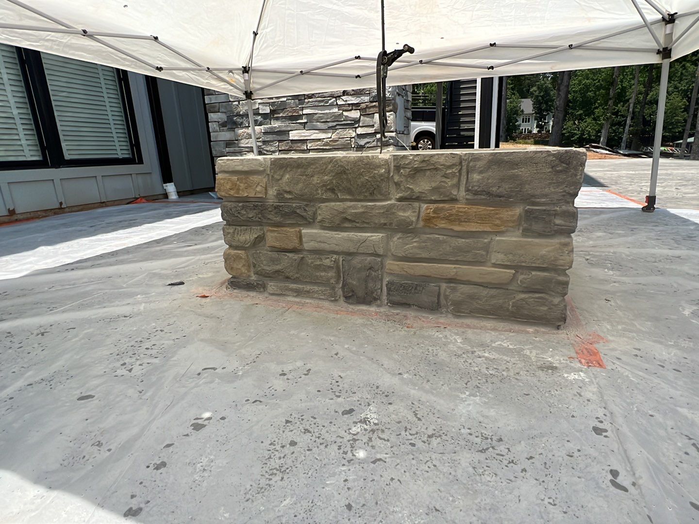 Stamped Concrete Patio by Xtreme Concrete Services