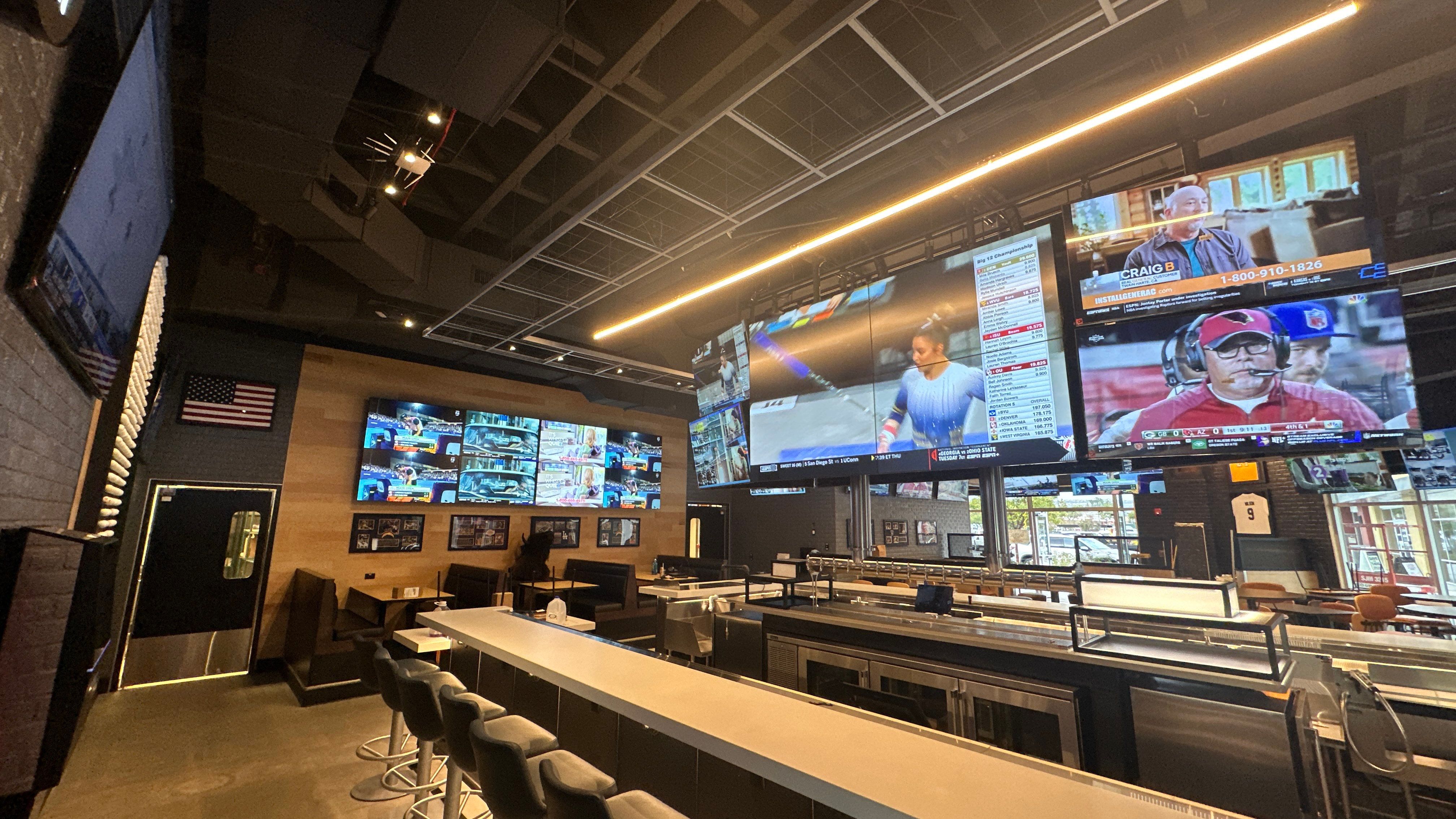 Large Sports bar install by AVSi