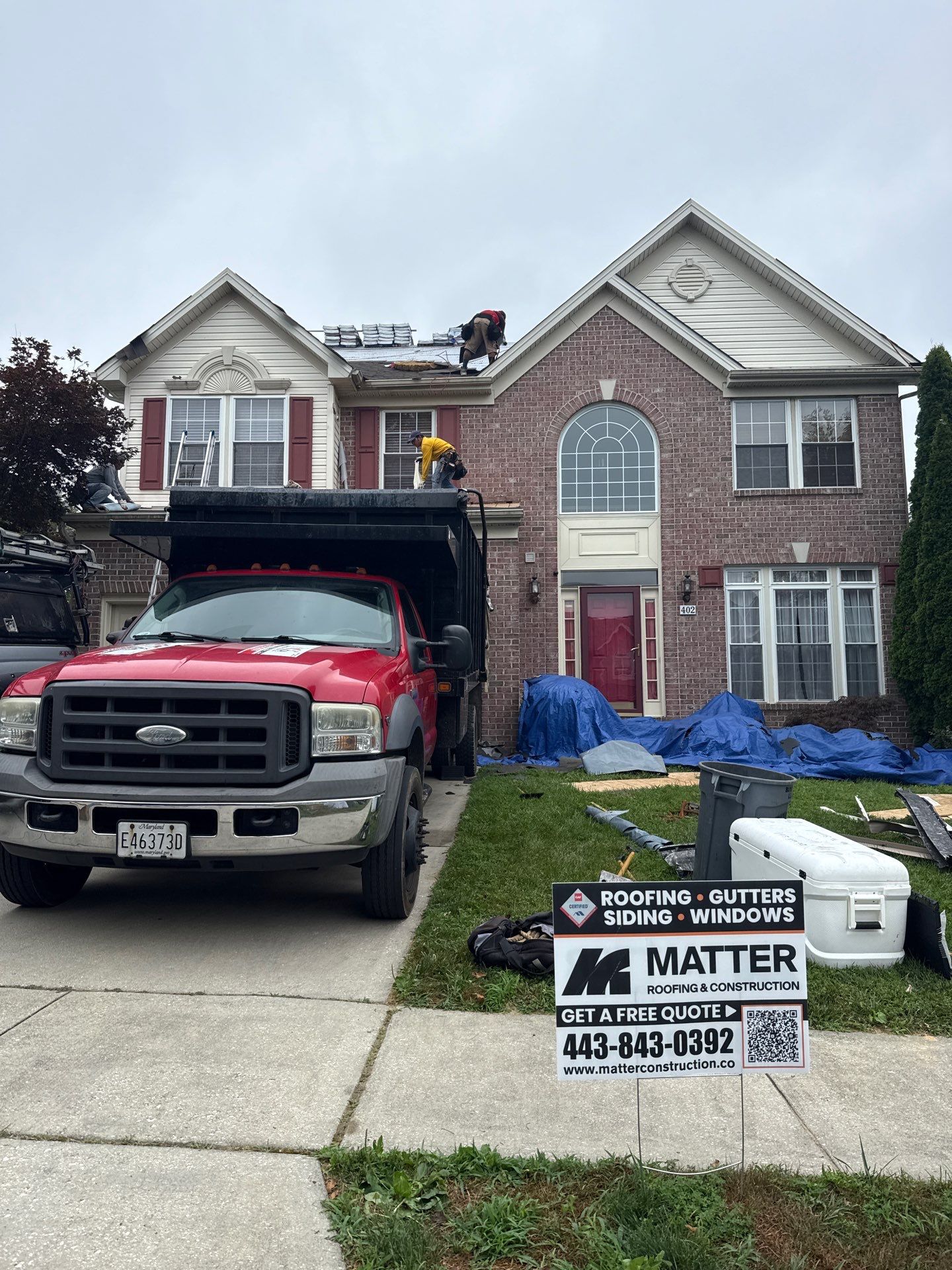 Residential Roofing Installation using GAF Timberline HDZ by Matter Roofing & Construction